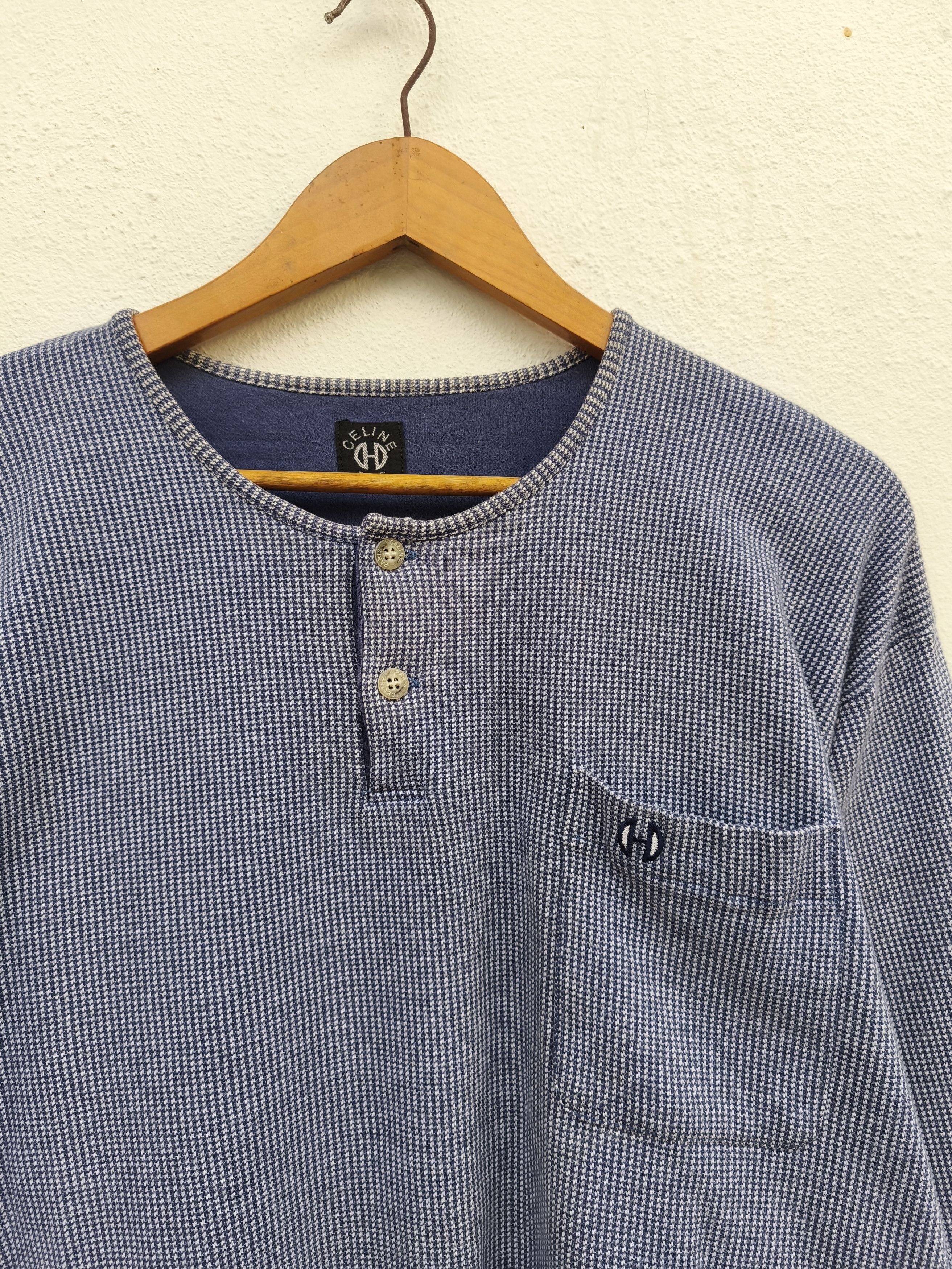 Celine Celine t shirt long sleeve single pocket Size US L / EU 52-54 / 3 - 1 Thumbnail