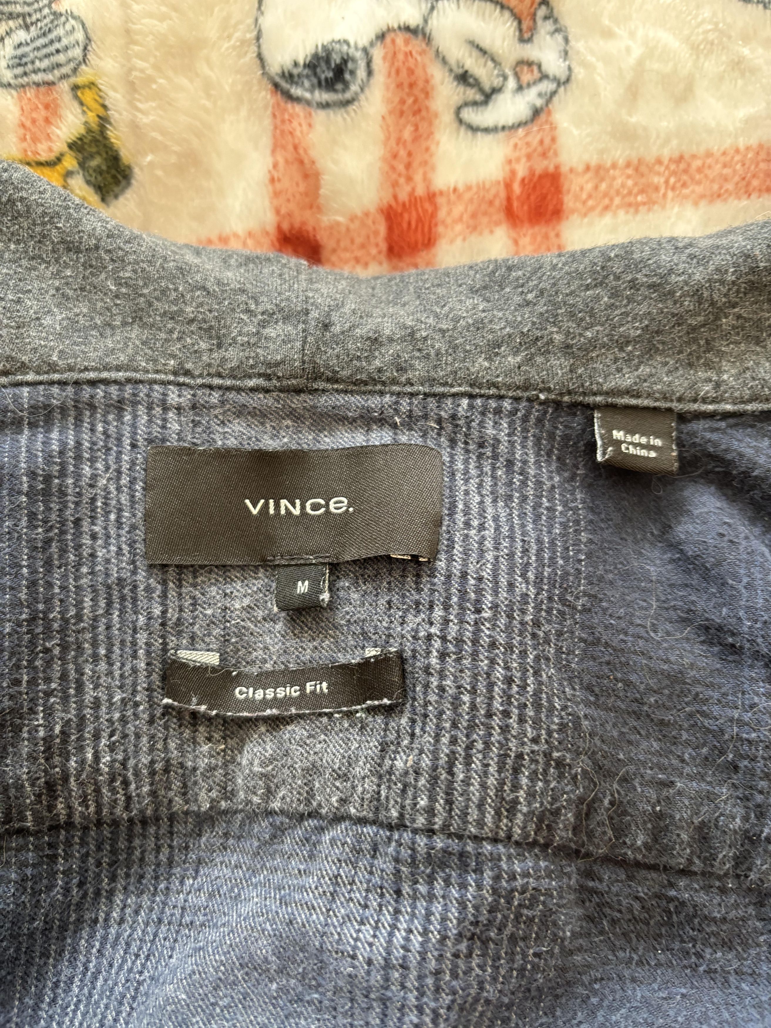 Vince Vince Hooded Flannel Sweatshirt Size US M / EU 48-50 / 2 - 4 Thumbnail