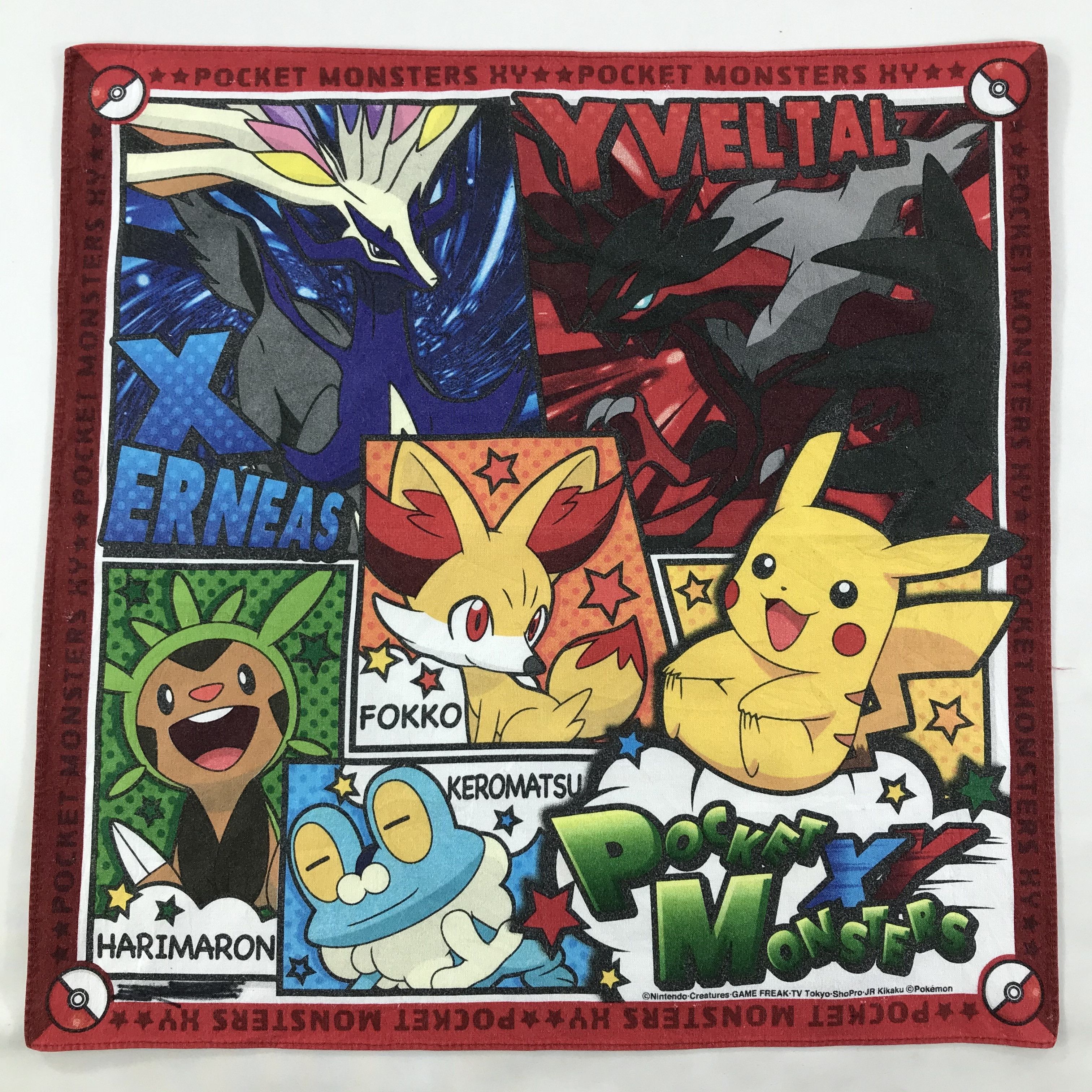 Pokemon × Vintage Pokemon Bandana / Handkerchief / Neckerchief - S1821 Size ONE SIZE - 1 Thumbnail