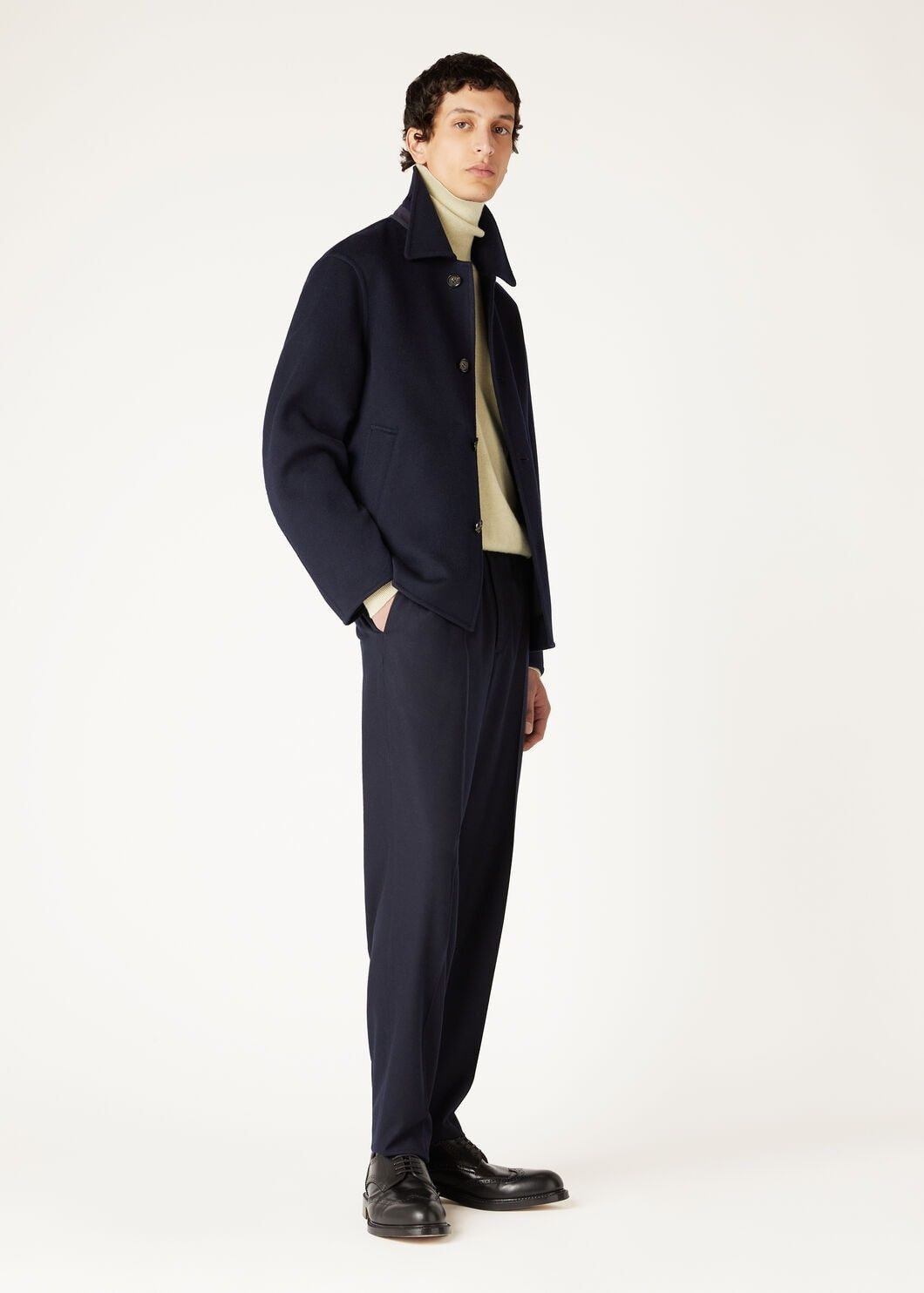 Loro Piana o1w1db10725 FAO3171 Ali Blouson Jacket in Blue Size US L / EU 52-54 / 3 - 2 Thumbnail