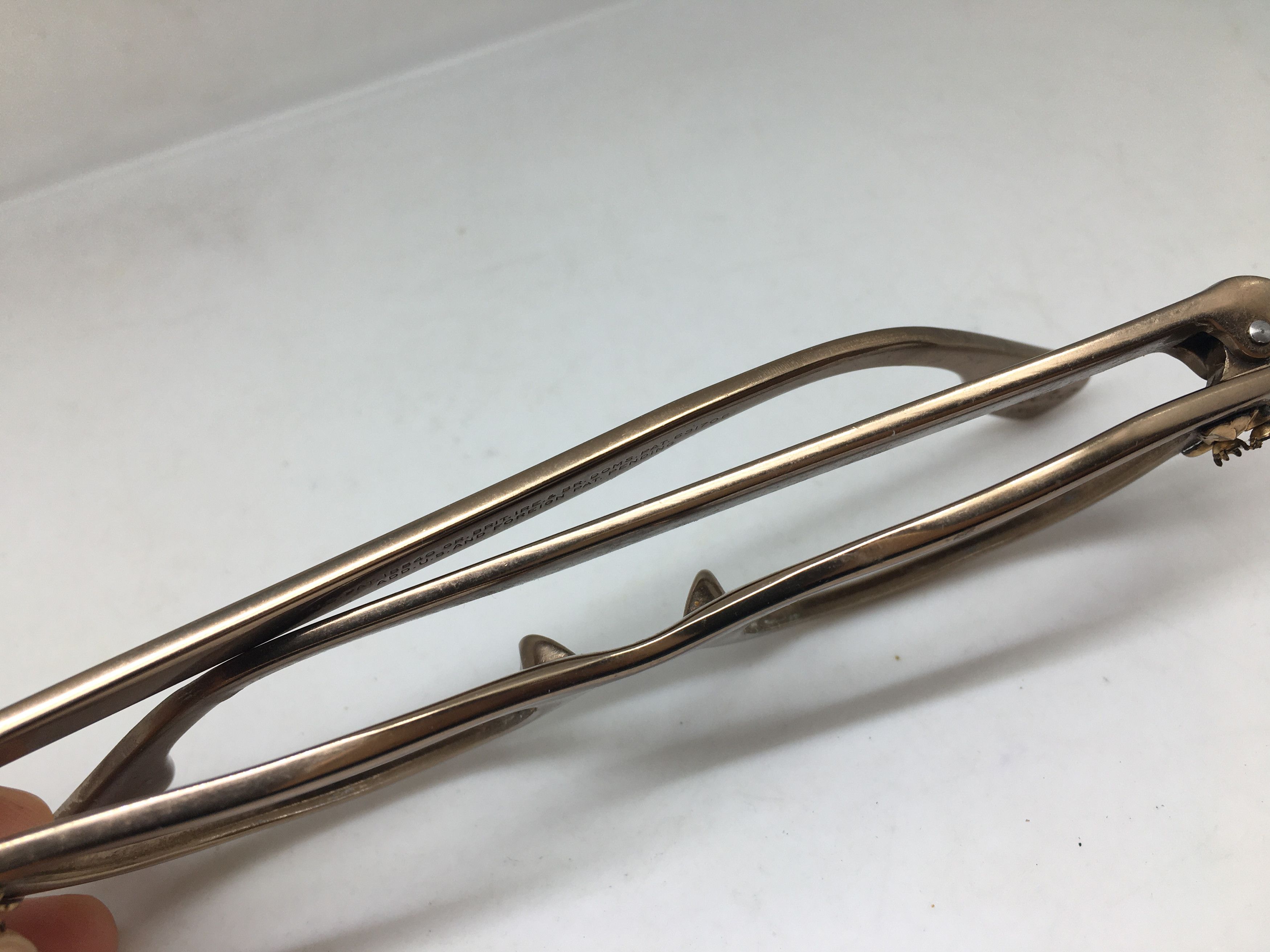 Vintage Vintage 50s TURA Woman Aluminum Brwon Cateye Eyeglasses Size ONE SIZE - 11 Thumbnail