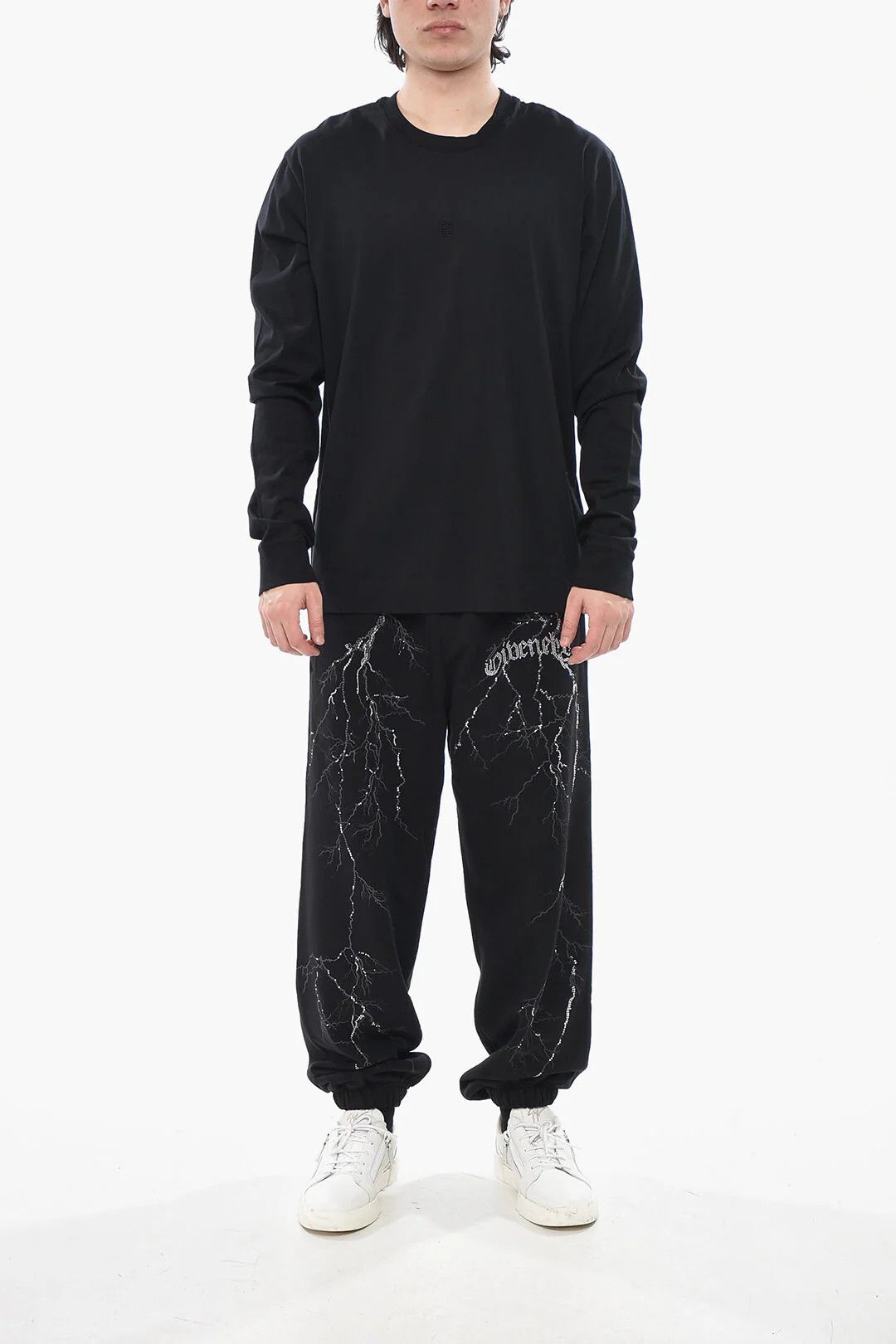 Givenchy og1mm0326 Cotton Crewneck T-Shirt in Black Size US S / EU 44-46 / 1 - 4 Thumbnail