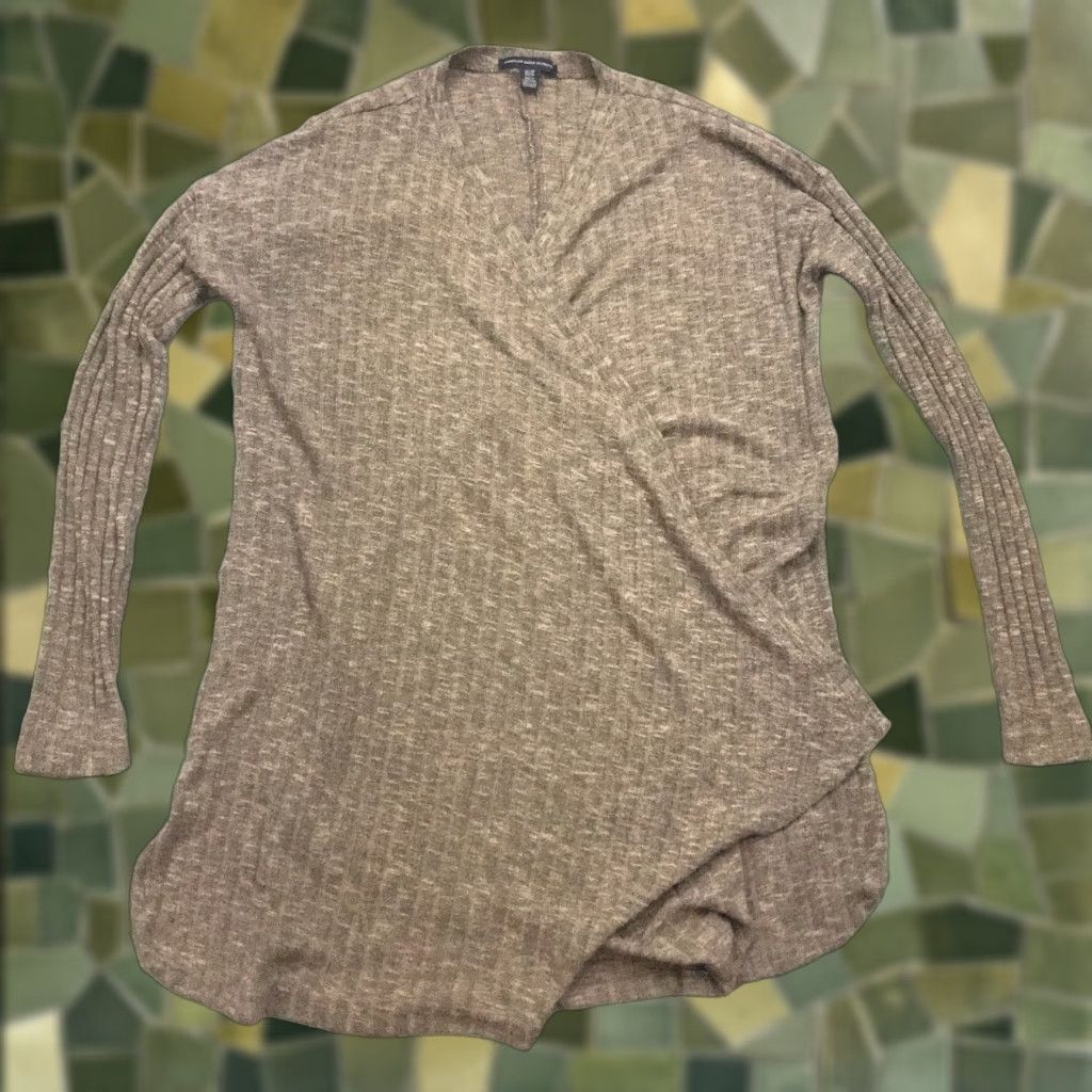 American Eagle Outfitters American Eagle Womens Sweater Extra Small Knit Open Front Shawl Stretch Sleeves Size S / US 4 / IT 40 - 1 Thumbnail