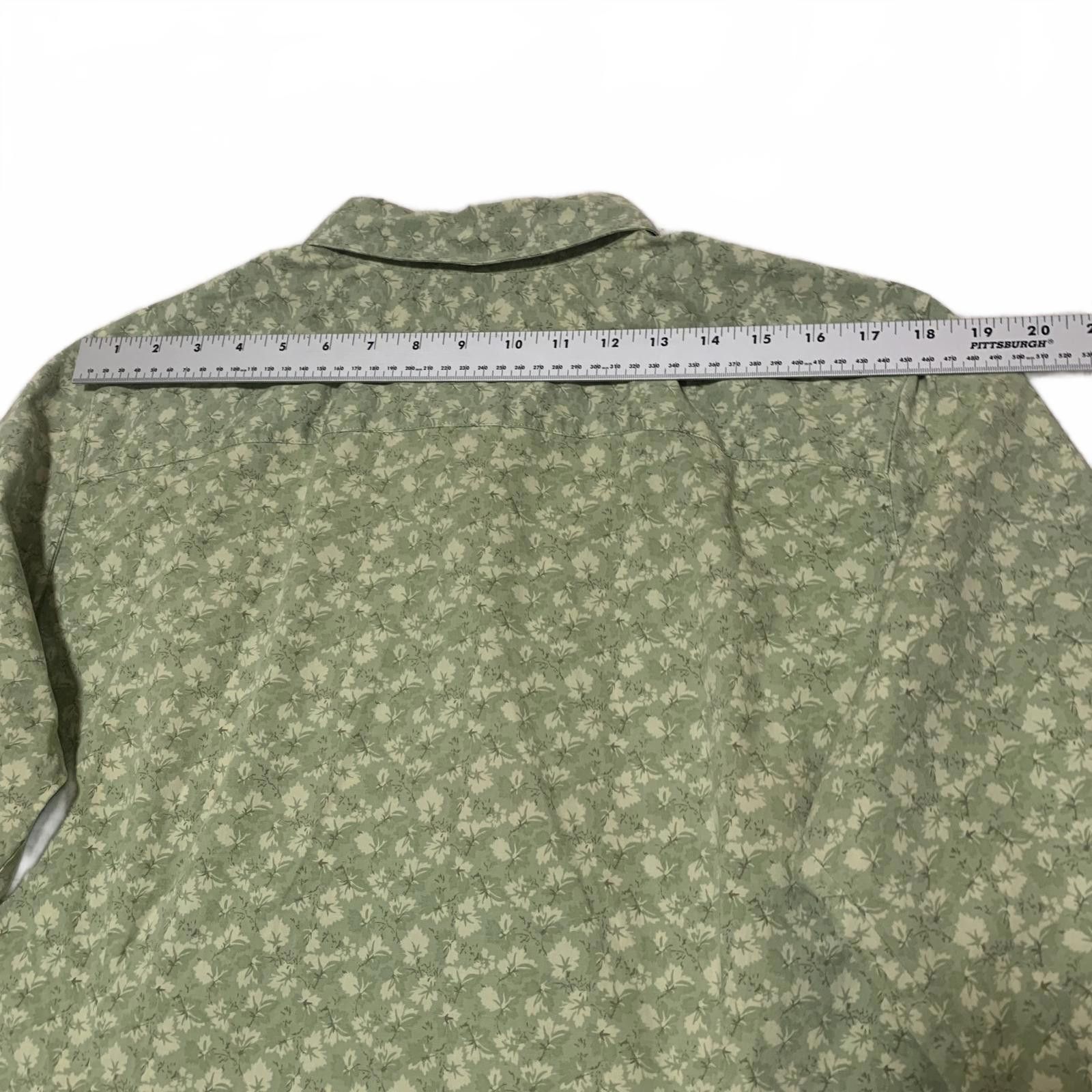 Eddie Bauer Eddie Bauer Men's Long Sleeve Green Floral Button-Up Shirt Size US XXL / EU 58 / 5 - 8 Thumbnail