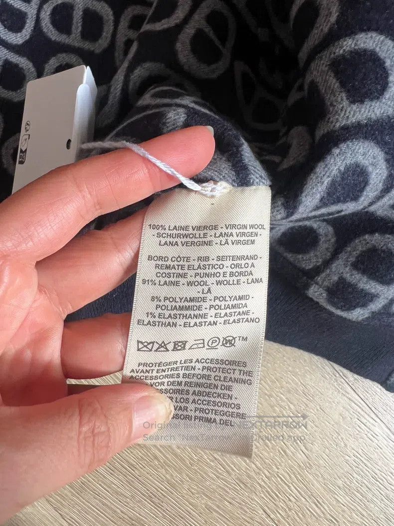 Hermes Hermes Deep blue cashmere coat with pig nose design Size XS / US 0-2 / IT 36-38 - 8 Thumbnail
