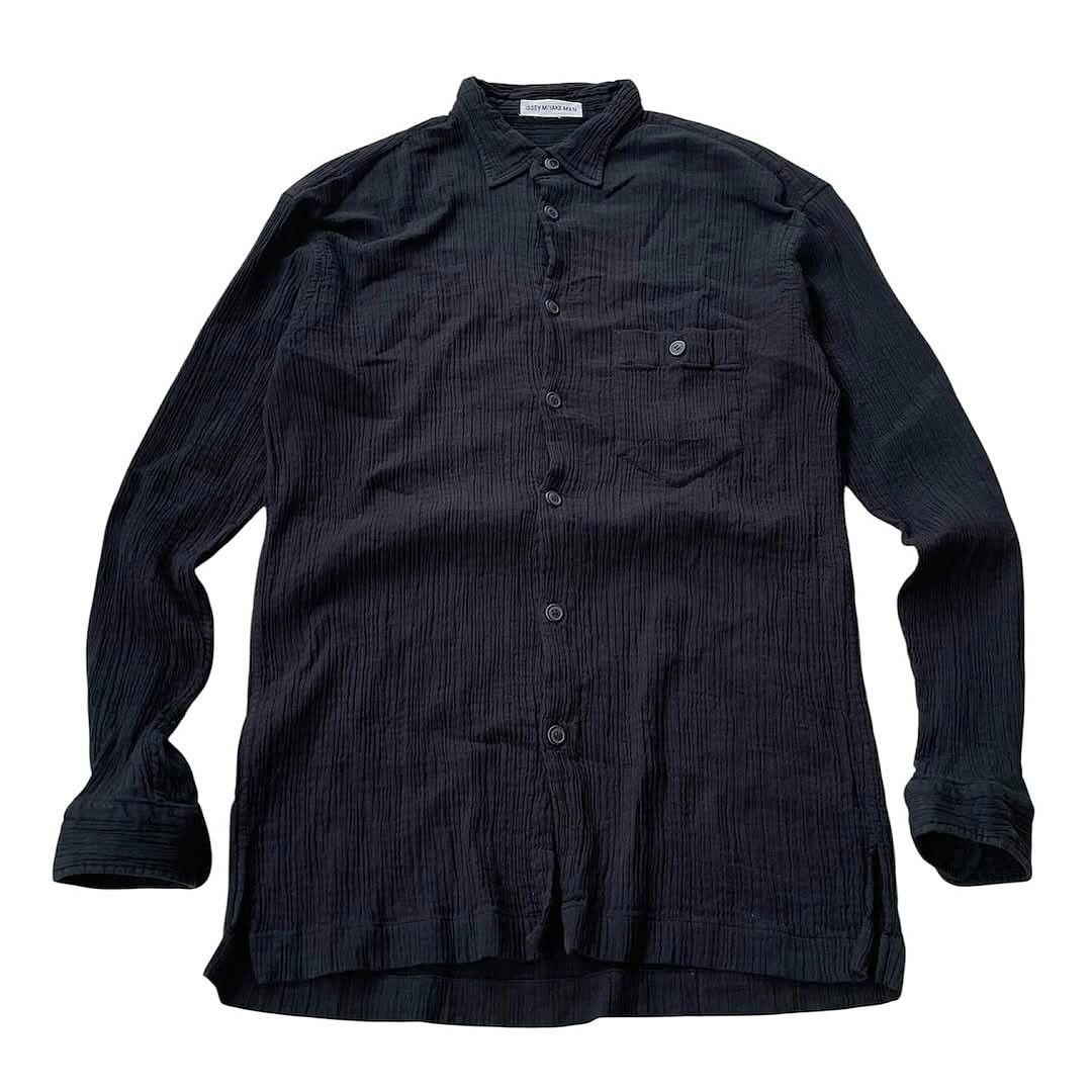 Issey Miyake Archive Vintage ISSEY MIYAKE MAN Pleated Shirt Button Up Size US L / EU 52-54 / 3 - 4 Thumbnail