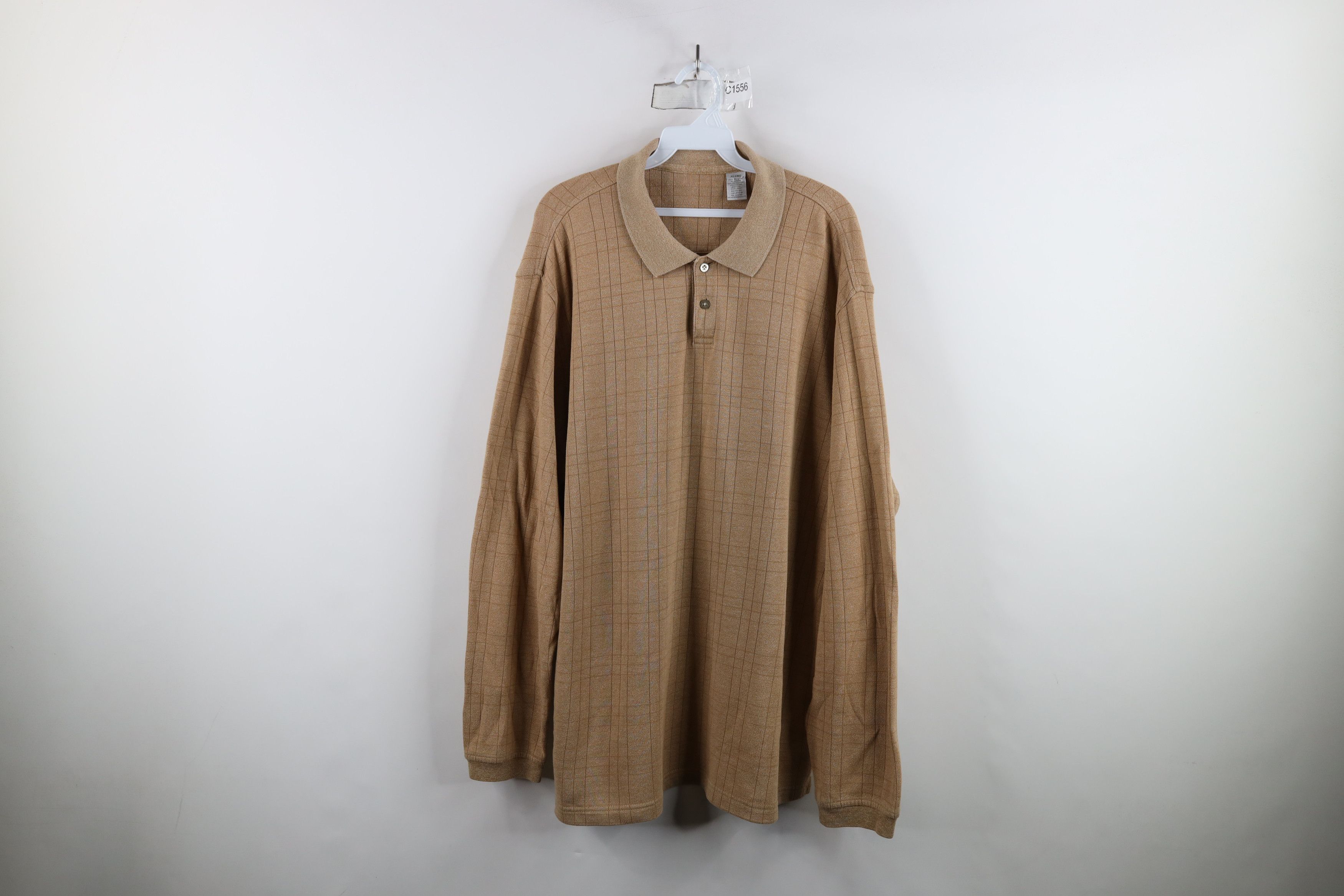 Vintage Vintage 90s Streetwear Fit Knit Long Sleeve Rugby Polo Shirt Size US XL / EU 56 / 4 - 1 Thumbnail