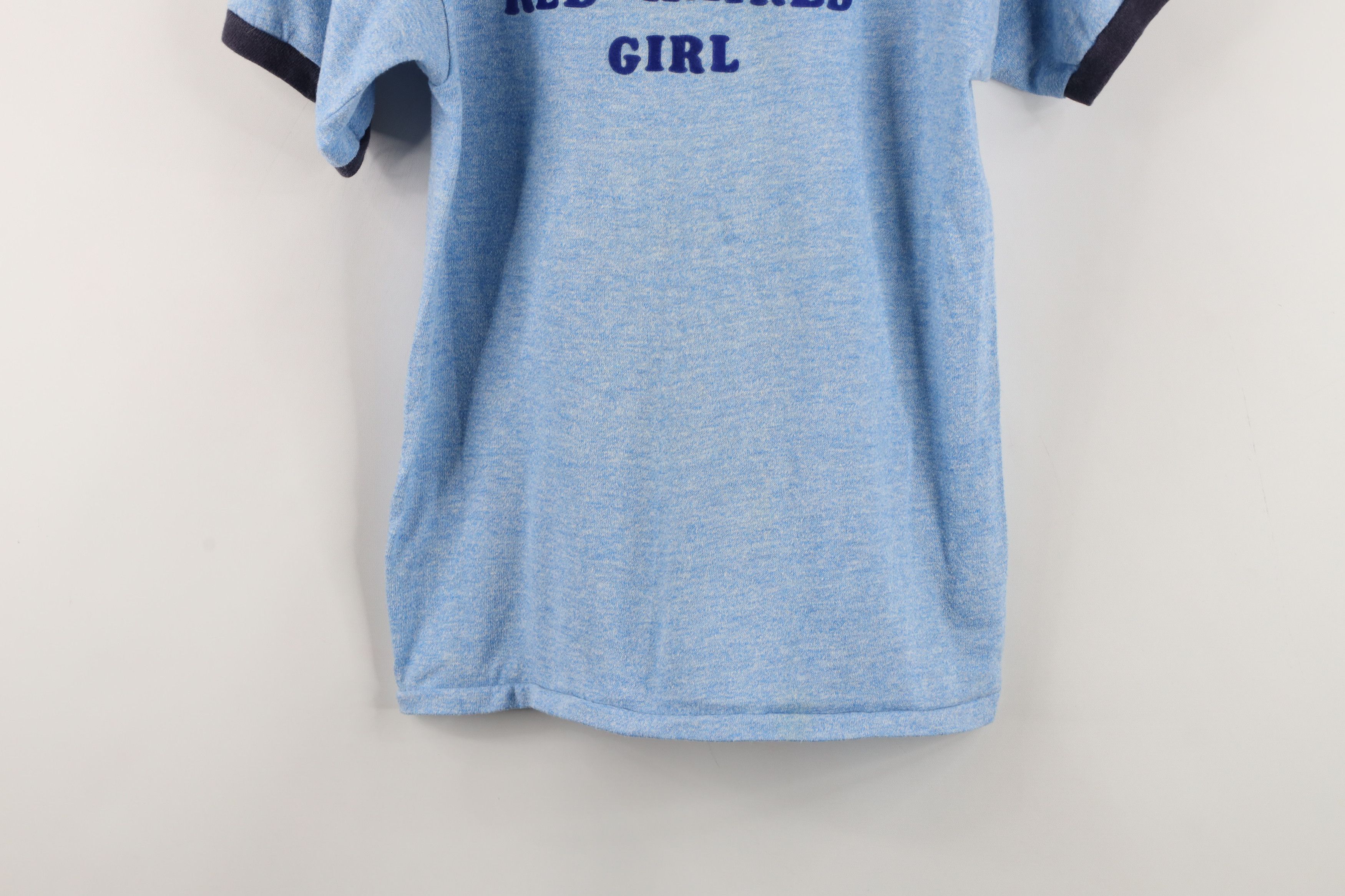 Russell Athletic Vintage 70s Russell Athletic Bear Ringer T-Shirt Blue USA Size S / US 4 / IT 40 - 15 Thumbnail