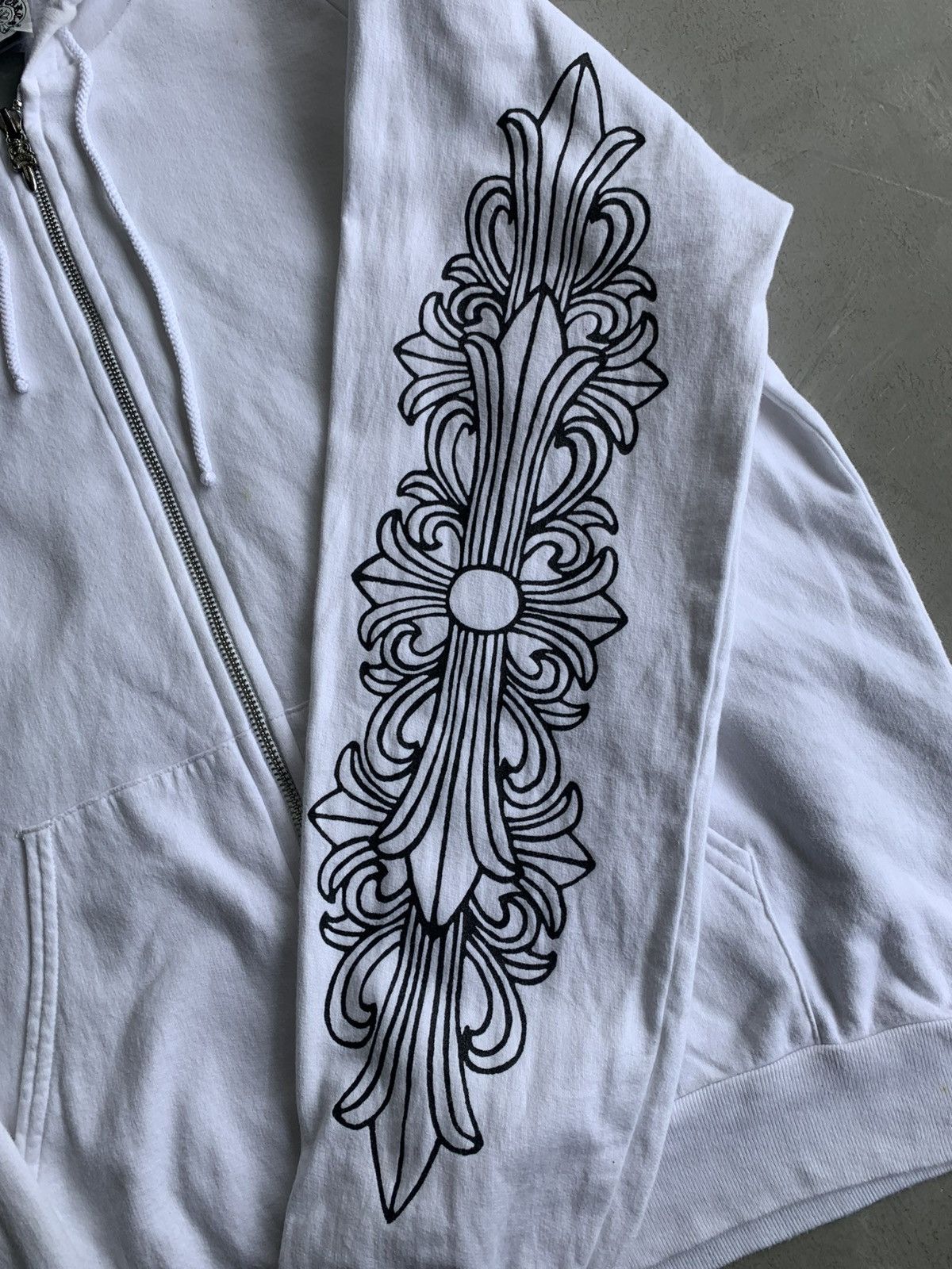 Chrome Hearts Rare 90s - Floral Horseshoe Zip Hoodie Size US L / EU 52-54 / 3 - 6 Thumbnail