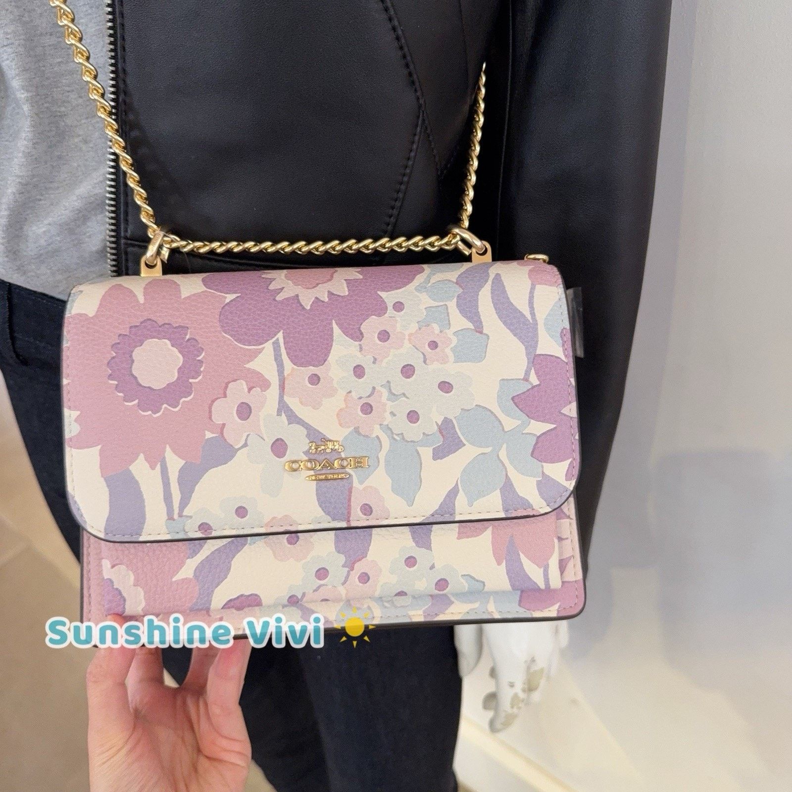 Coach NWT Coach CBM06 Klare Crossbody Bag Floral Gold/Ivory Multi Size ONE SIZE - 1 Thumbnail