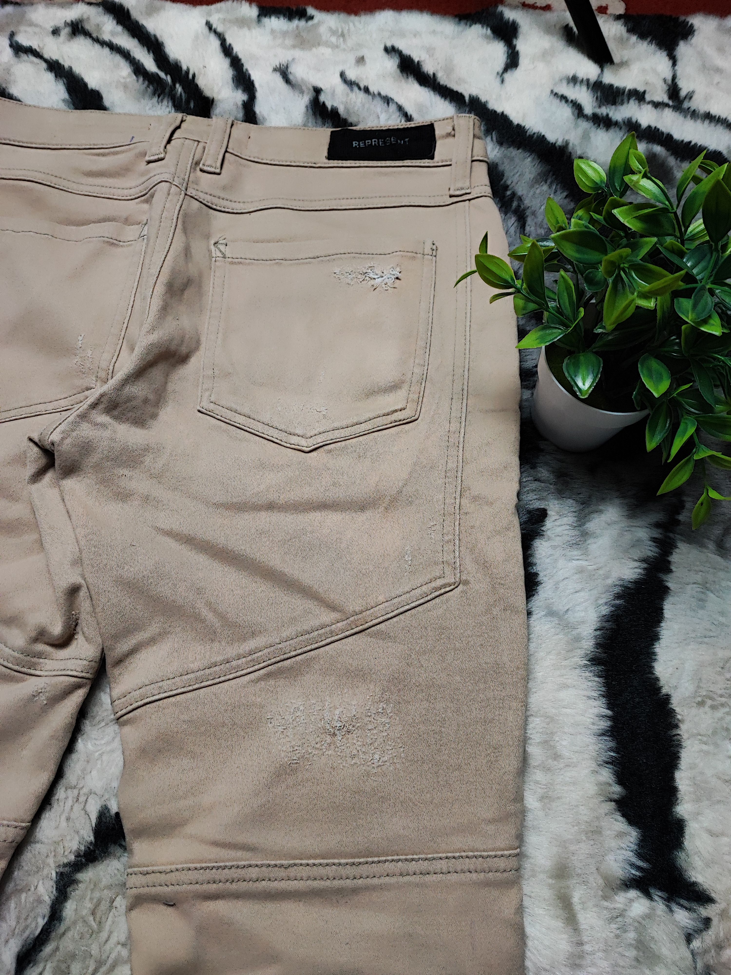 Represent Clo. Represent Brown Cotton Stretch Size US 30 / EU 46 - 18 Thumbnail