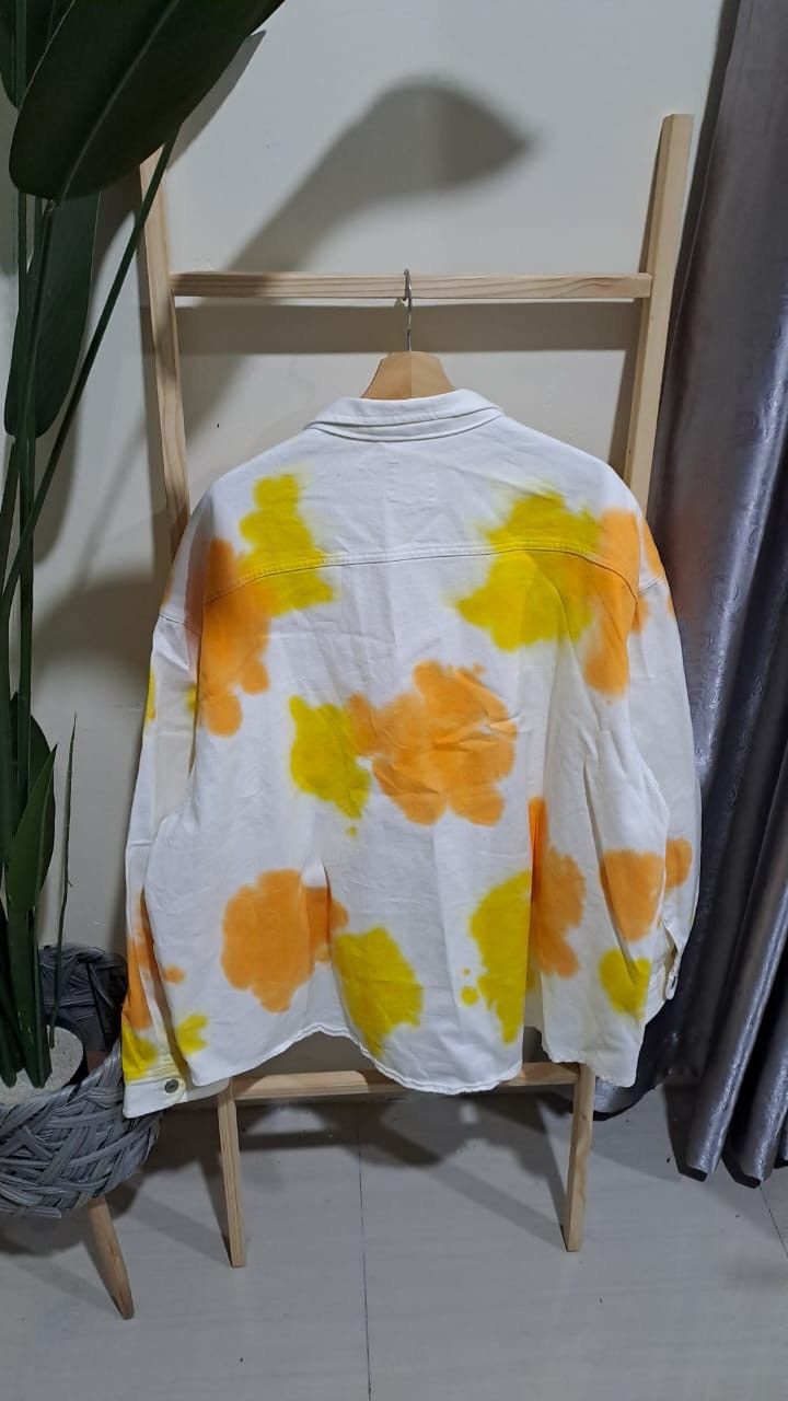 atmos ATMOS Denim Jacket Tye Dye Size US XXL / EU 58 / 5 - 7 Thumbnail