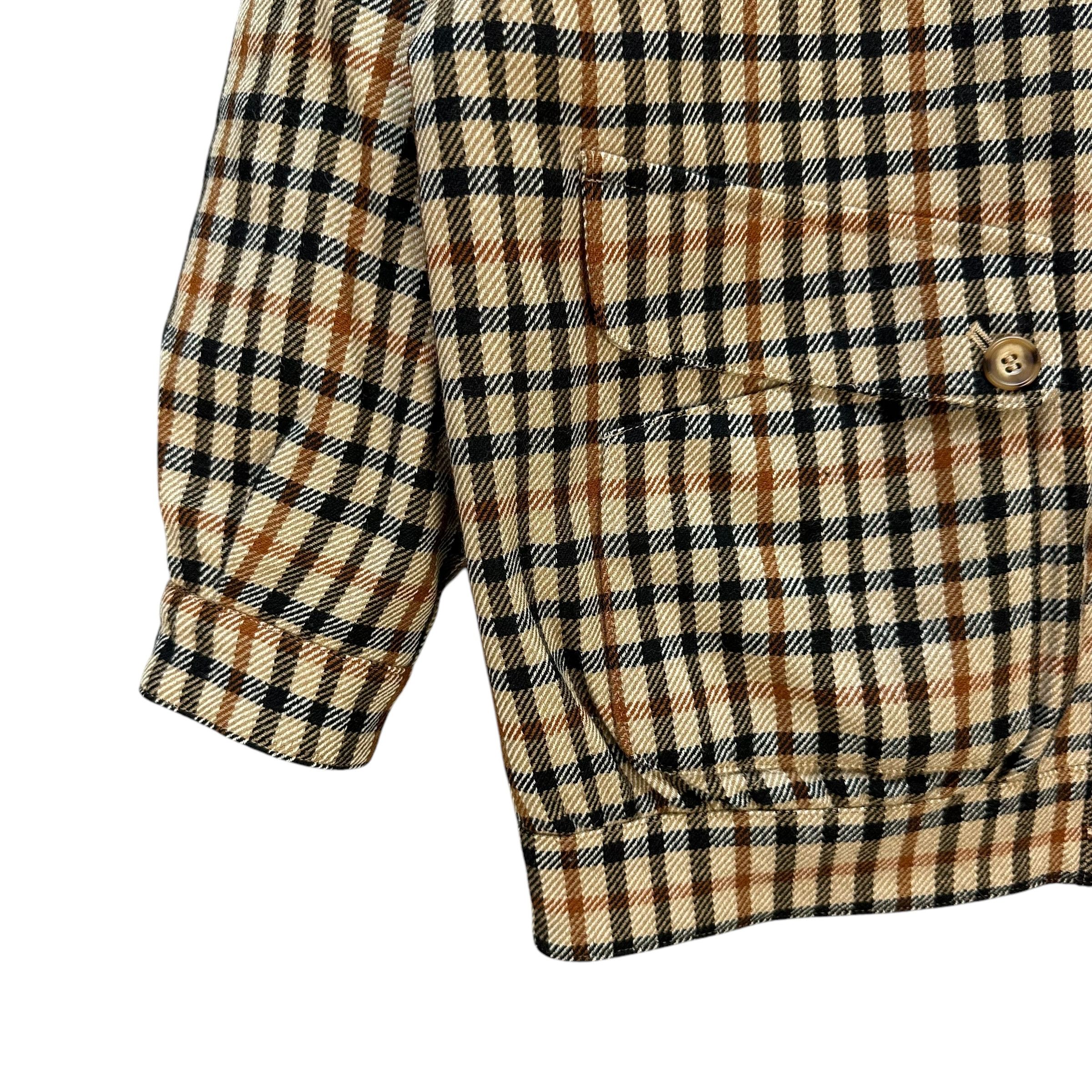 DAKS Vintage 90's DAKS Wool Checked Reversible Jacket #A74-1796 Size US M / EU 48-50 / 2 - 5 Thumbnail