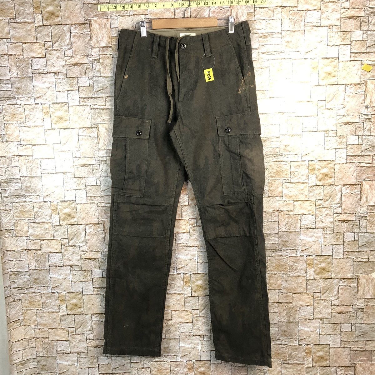 Japanese Brand Back Number Green Cargo Multipocket Pants #A594 Size US 30 / EU 46 - 1 Thumbnail