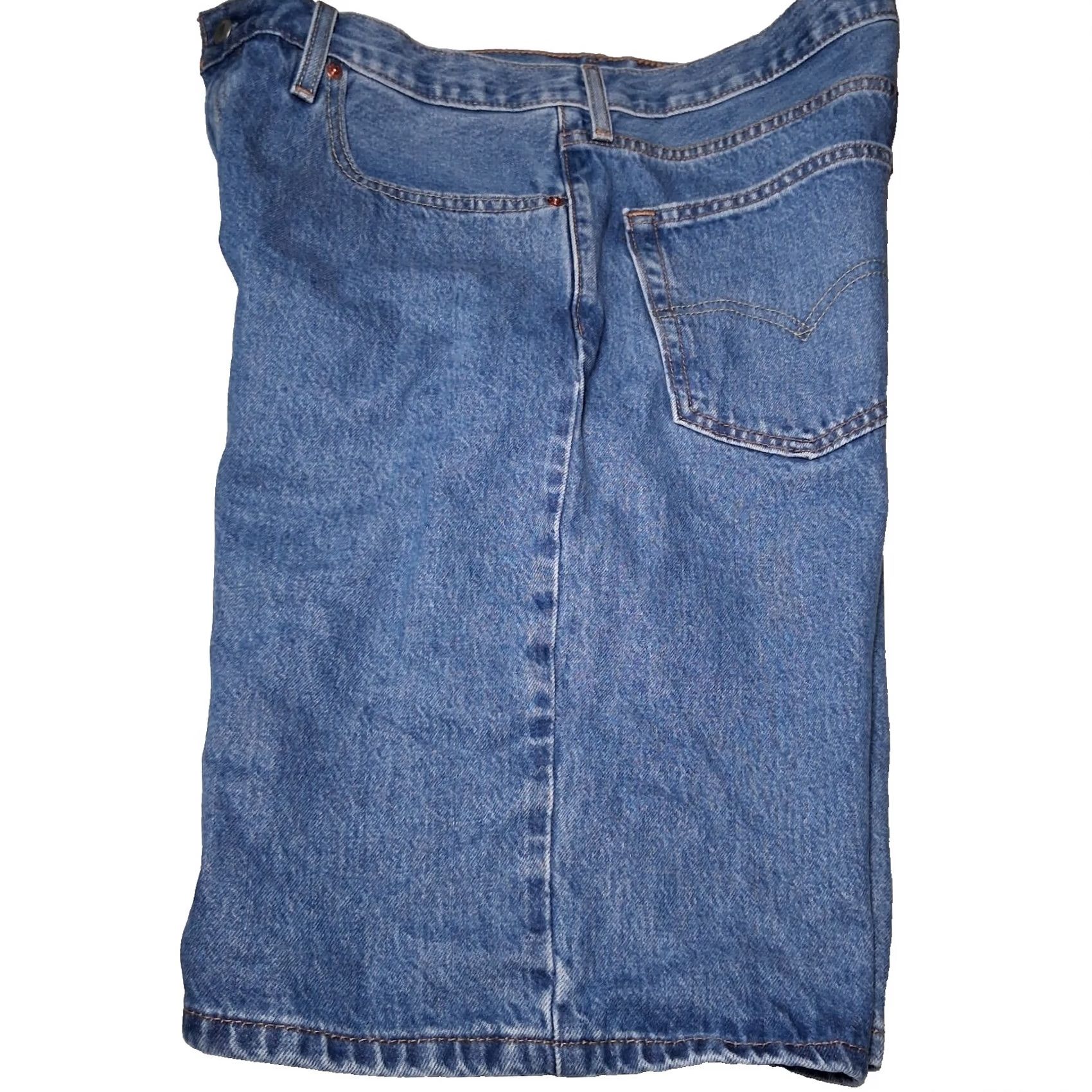 Levi's Levi's Jean Shorts Men 36 Medium Wash Blue Denim Jorts 5-Pocket 11" Inseam 13" Rise Casual Regular Shirt? Size US 36 / EU 52 - 3 Thumbnail
