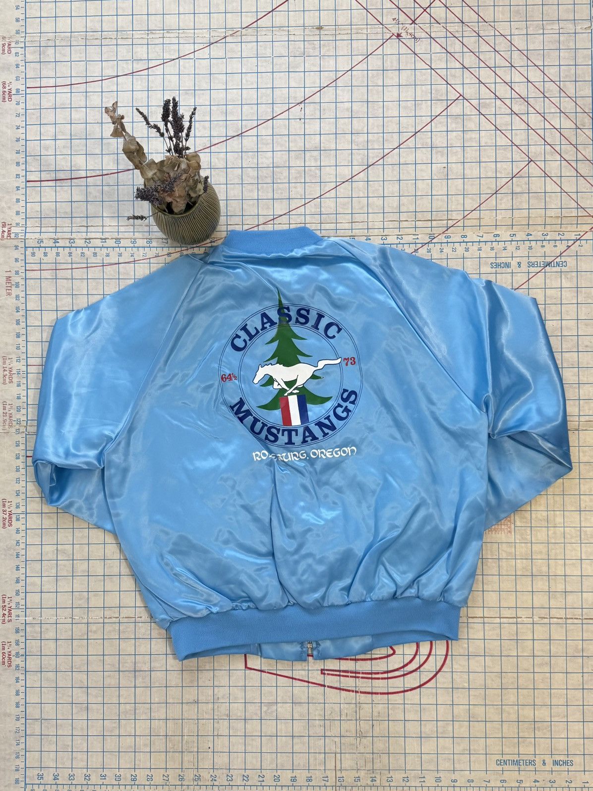 Ford × Mustang × Vintage Vintage Ford Mustang Satin Bomber Jacket Pla-Jac Tag Large Size US L / EU 52-54 / 3 - 2 Thumbnail