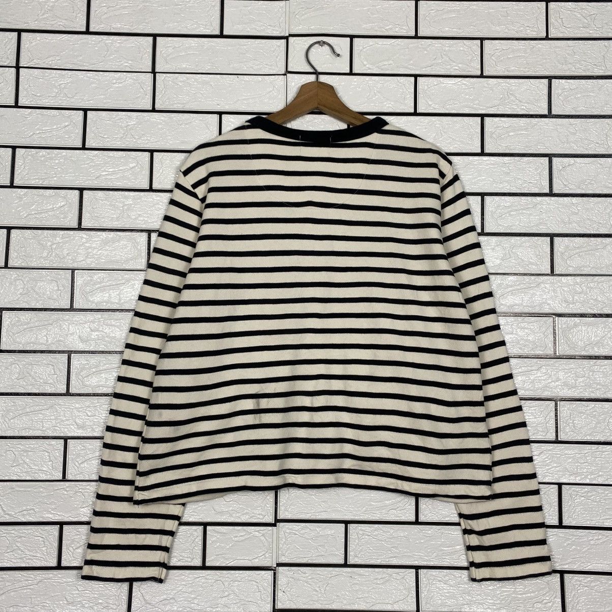 Japanese Brand 📌The Fox Collection Snap Button Cardigan Striped Size US M / EU 48-50 / 2 - 9 Thumbnail