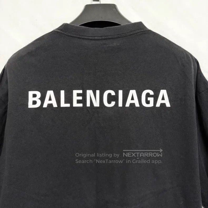 Balenciaga Balenciaga Front and Back Logo Short Sleeve T-Shirt Size US S / EU 44-46 / 1 - 7 Thumbnail