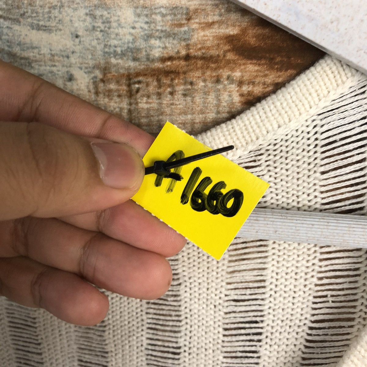 Homespun Knitwear × Japanese Brand D-Loop White Knitwear #A1660 Size M / US 6-8 / IT 42-44 - 10 Thumbnail