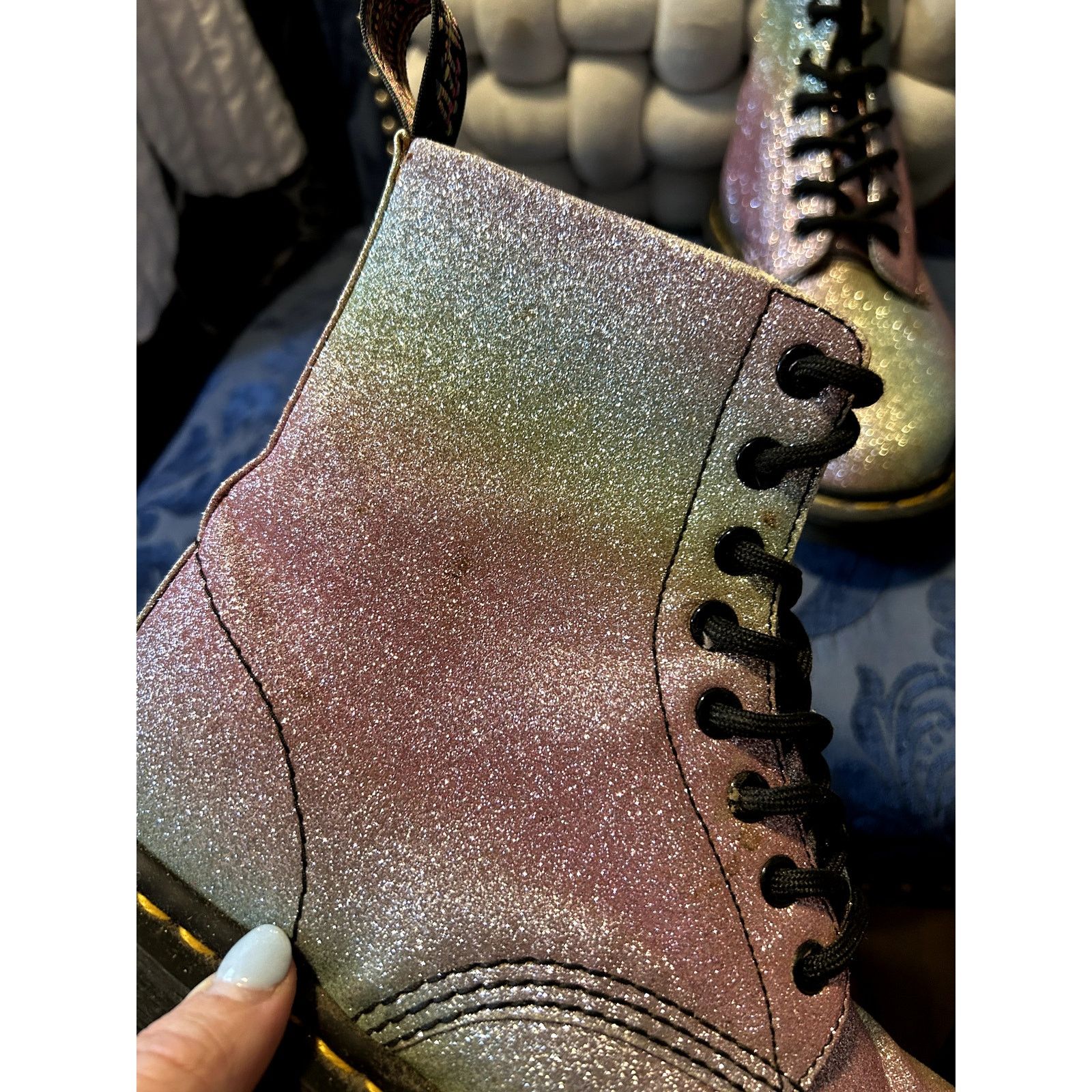 Dr. Martens Dr Martens 1460 Pastel Rainbow Glitter size 7/EU 38 Size US 7 / IT 37 - 6 Thumbnail