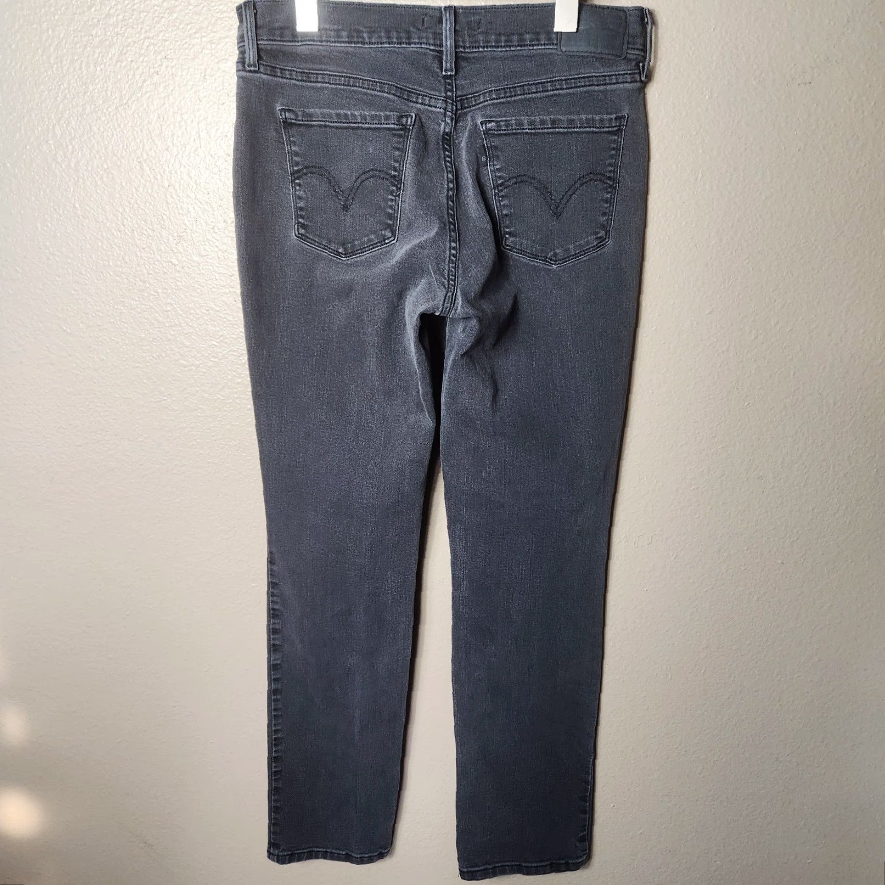 Levi's Levi's 505 Straight Mid Rise Jeans Womens Size 6 Gray Denim Regular Style Classic Vintage: No Size 28" / US 6 / IT 42 - 6 Thumbnail