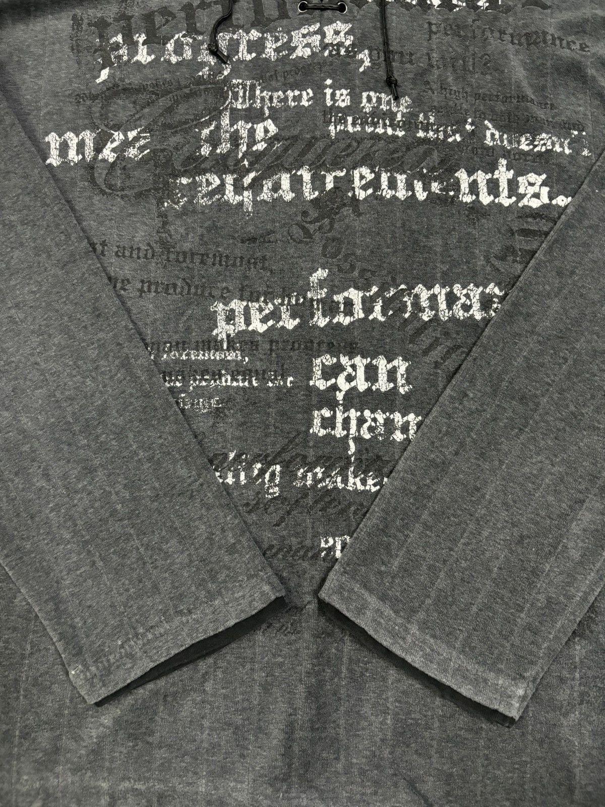 If Six Was Nine Vintage Japanese Brand Poem Lace Up Long Sleeve Punk T-shirt Size US L / EU 52-54 / 3 - 9 Thumbnail