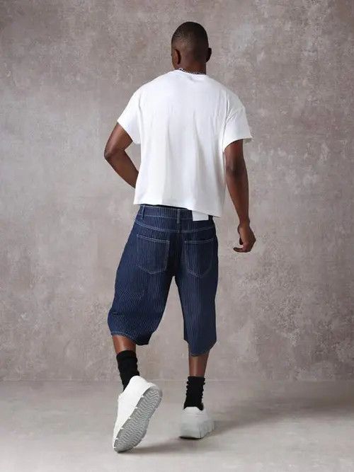 Jean Hirasawa x Kei Graphic DRILL DRIP Y2k street jorts shorts Size US 32 / EU 48 - 8 Thumbnail