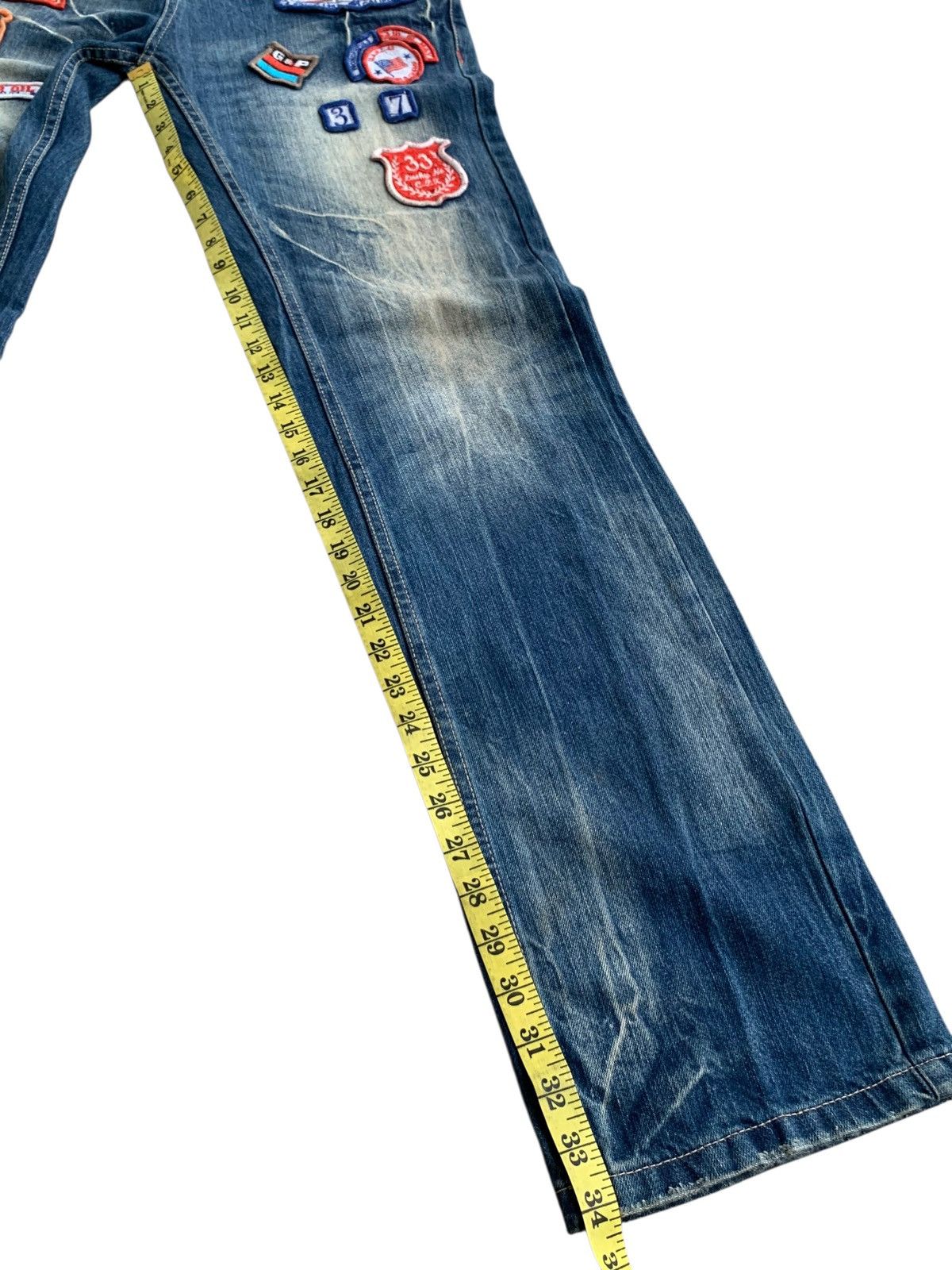 If Six Was Nine Vintage Lucky Store Patches Avant Garde Jeans 🇯🇵 Size US 34 / EU 50 - 21 Thumbnail
