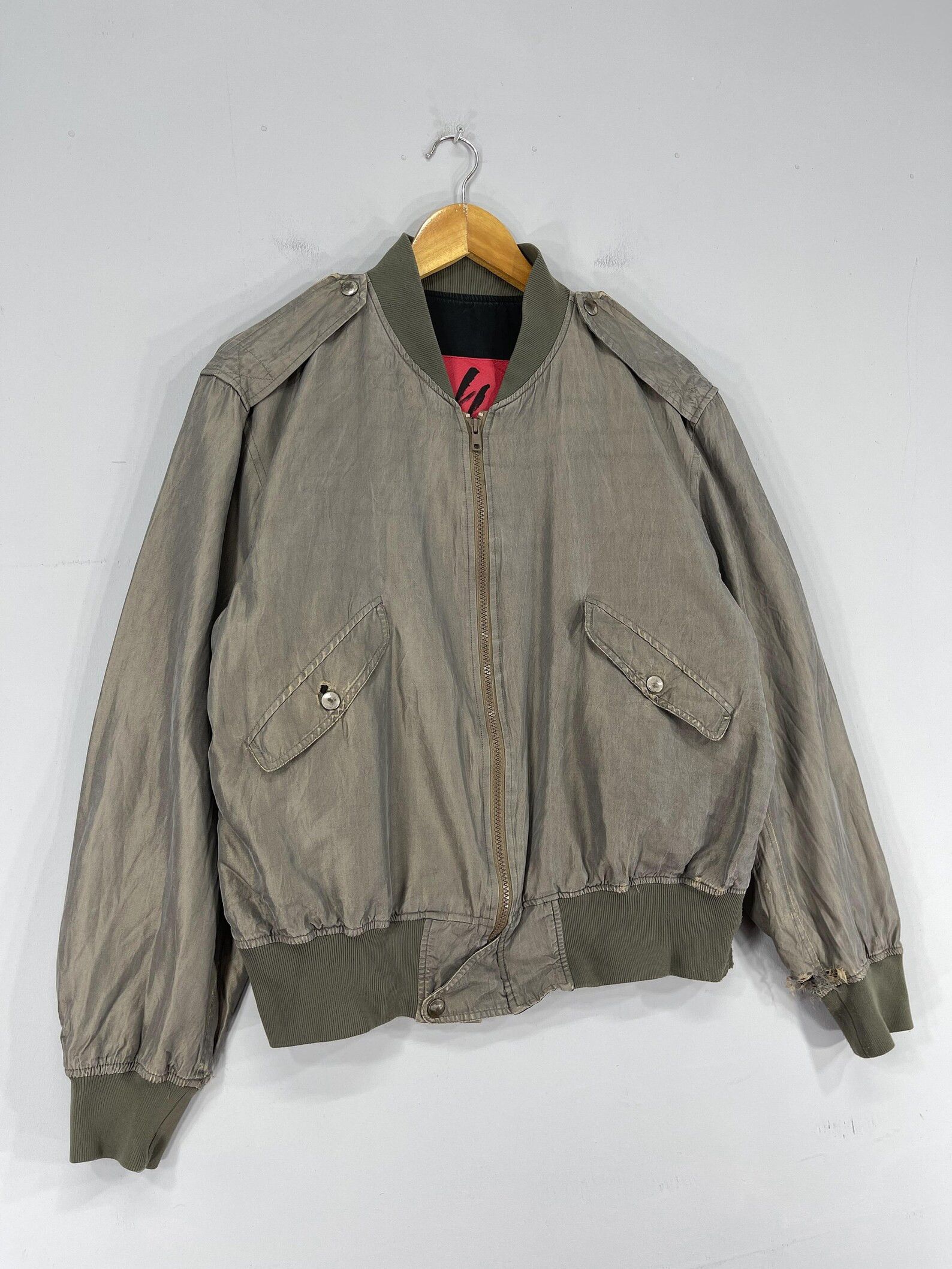 Y's for Men × Yohji Yamamoto Shimmer Bomber Washed Size US M / EU 48-50 / 2 - 3 Thumbnail