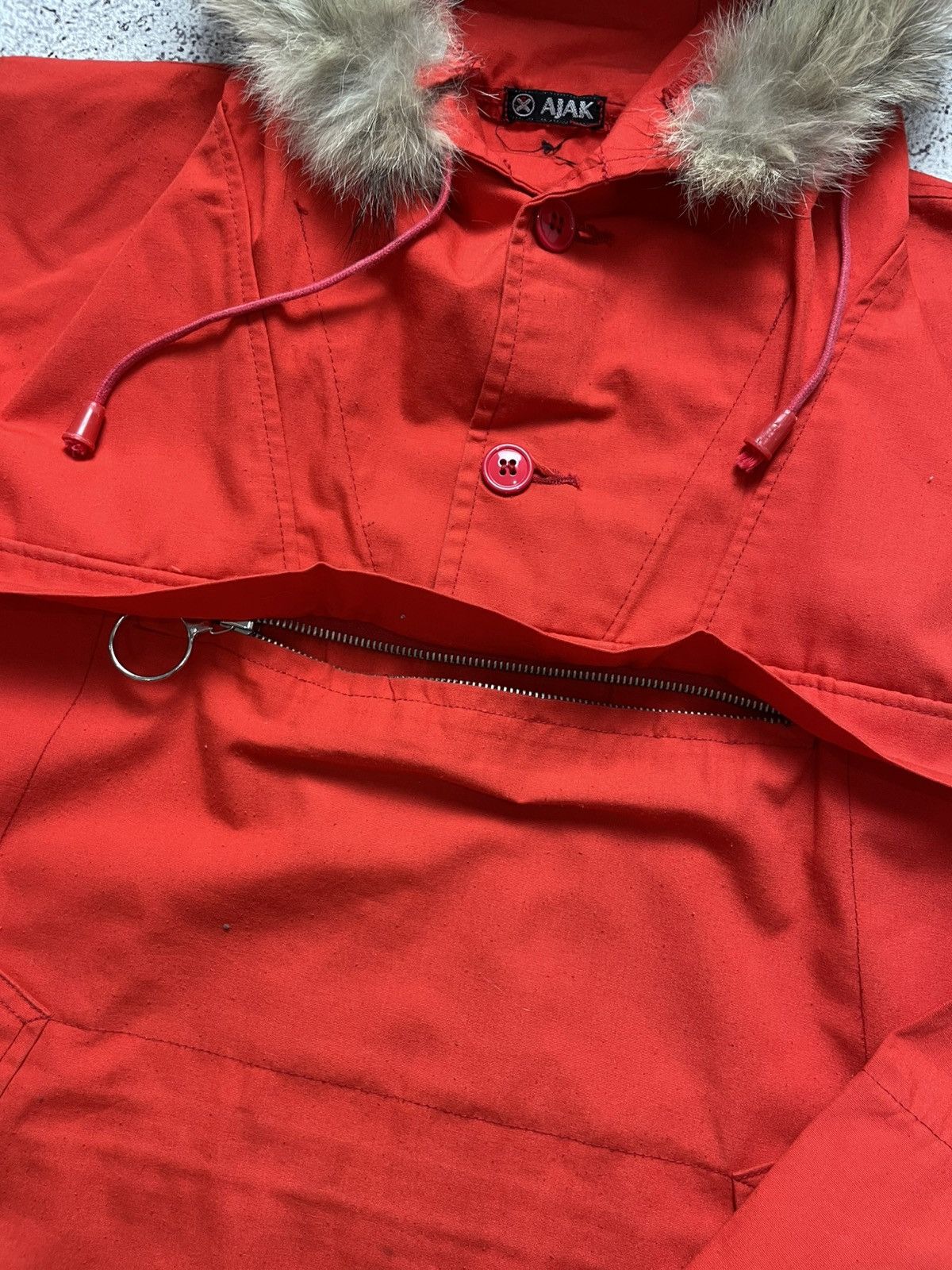 Vintage Vintage Norway Fjelvett Fur Hood Pullover Anorak Jacket Size US M / EU 48-50 / 2 - 3 Thumbnail