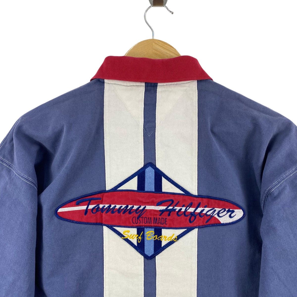 Tommy Hilfiger Vintage 90s TOMMY HILFIGER Surf Boards Custom Made Polos Size US L / EU 52-54 / 3 - 5 Thumbnail