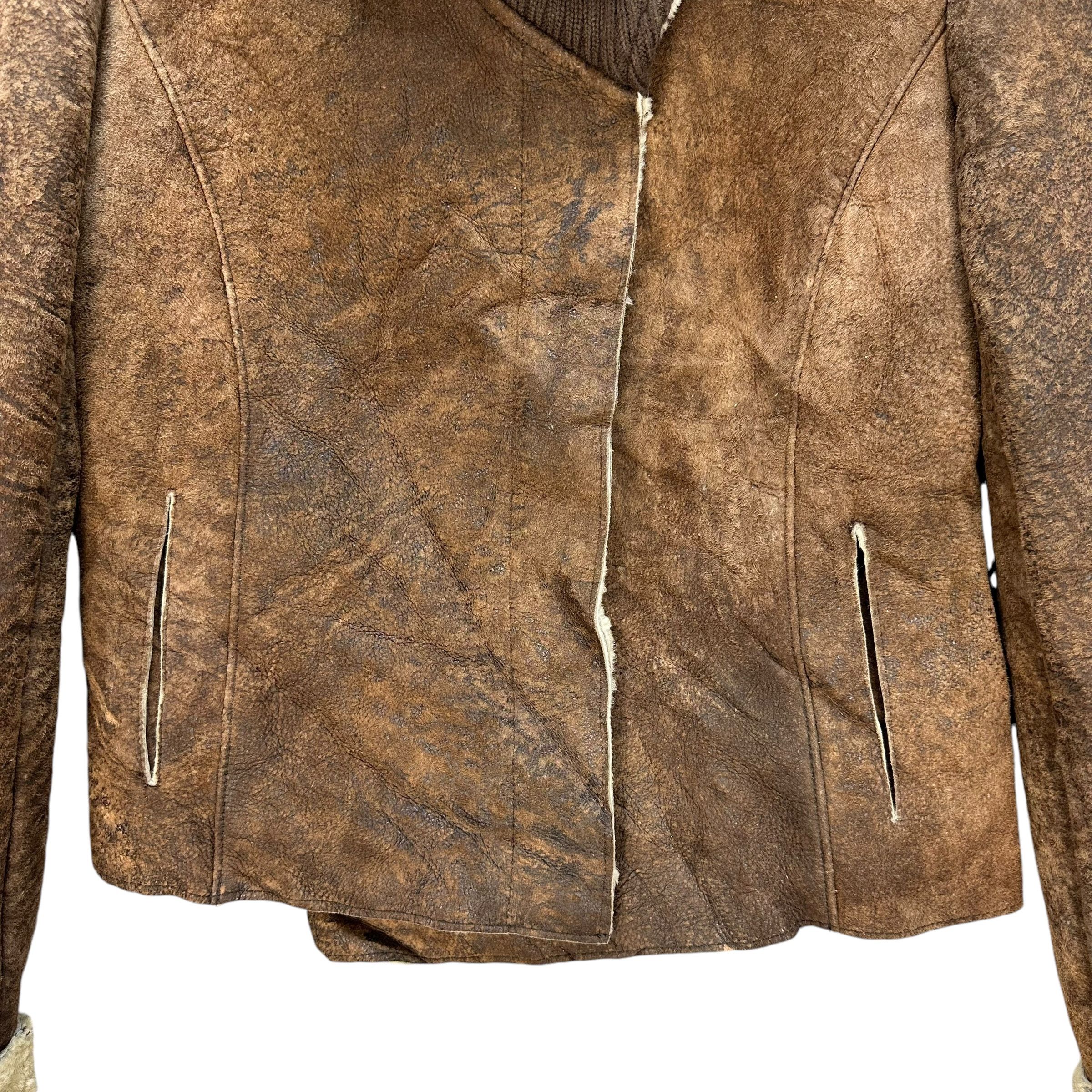 Genuine Leather DOMA LEATHER Jacket Women's Shearling Jacket #1511-A62 Size S / US 4 / IT 40 - 4 Thumbnail