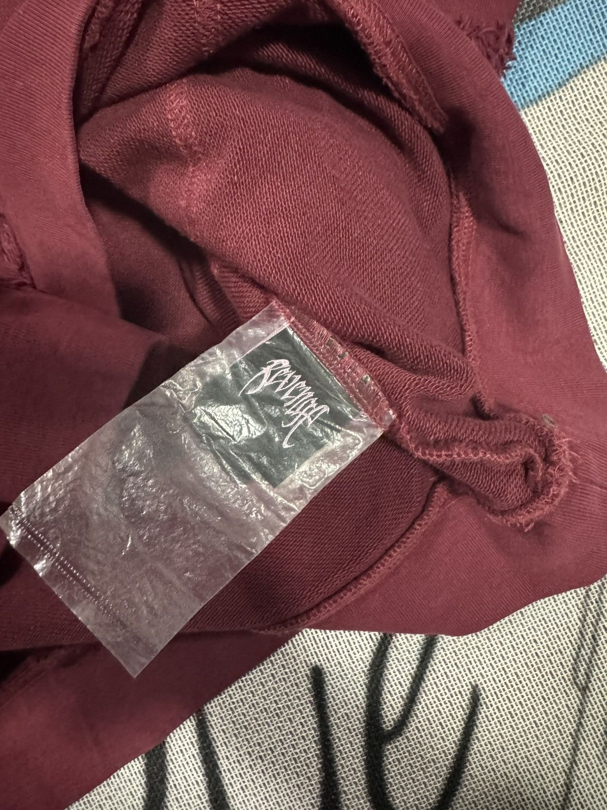 Revenge Revenge Patchwork Sweater - Maroon Size US XL / EU 56 / 4 - 2 Thumbnail