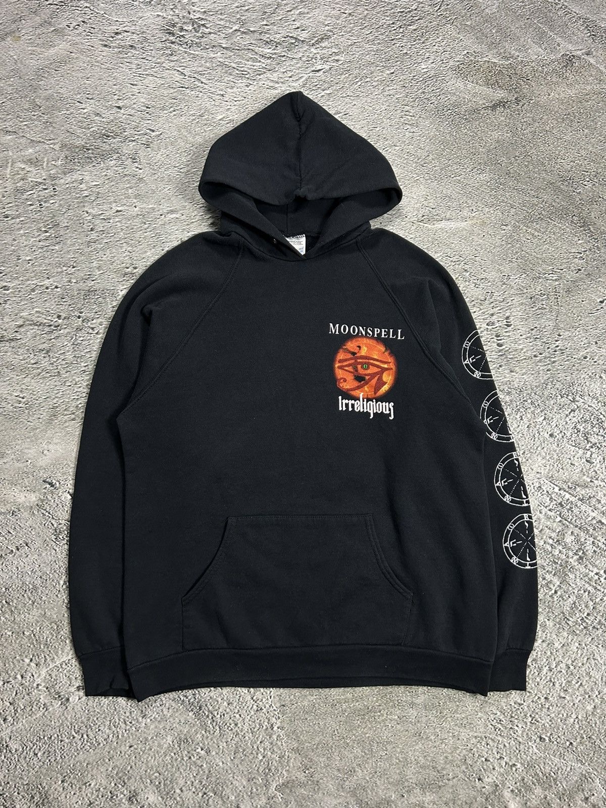 Band Tees × Vintage Vintage 90s Moonspell irreligious hoodie Big logo size XL Size US XL / EU 56 / 4 - 1 Thumbnail