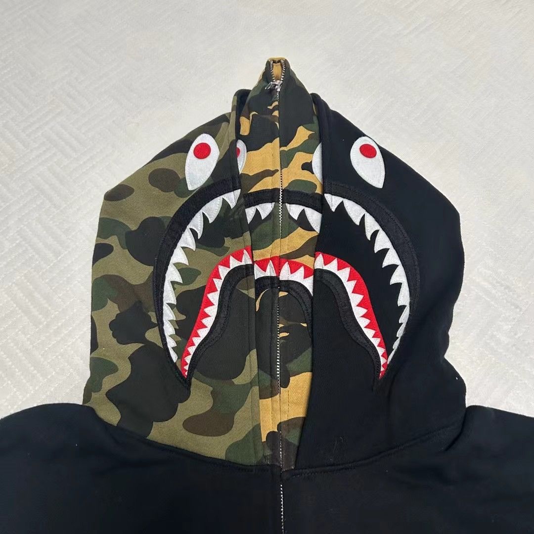 Bape COLOR CAMO SHARK FULL ZIP HOODIE Size US XXL / EU 58 / 5 - 2 Thumbnail