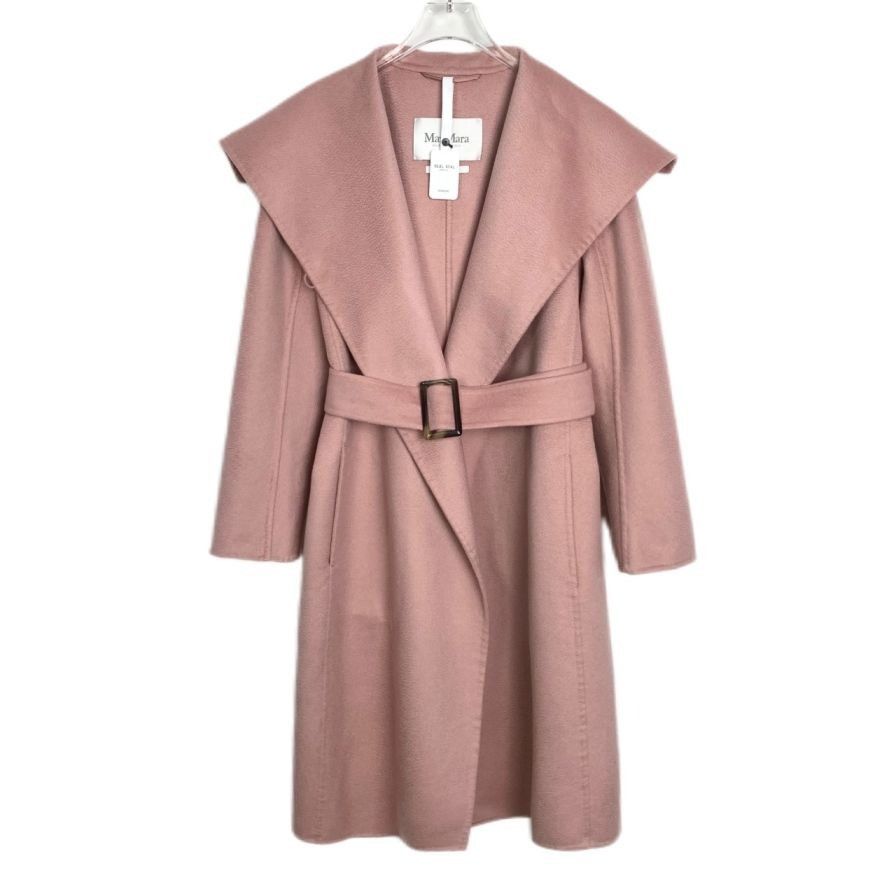Max Mara Max Mara Womens Pink Cashmere Belted Overcoat Size 36 Size XS / US 0-2 / IT 36-38 - 1 Thumbnail