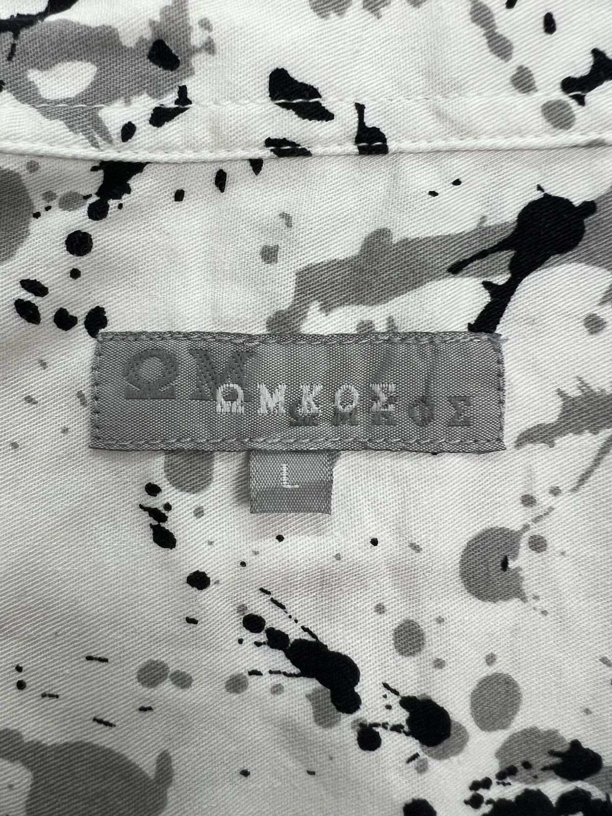 Japanese Brand Omkoe Paint Splatter Pattern Shirt Size US L / EU 52-54 / 3 - 8 Thumbnail