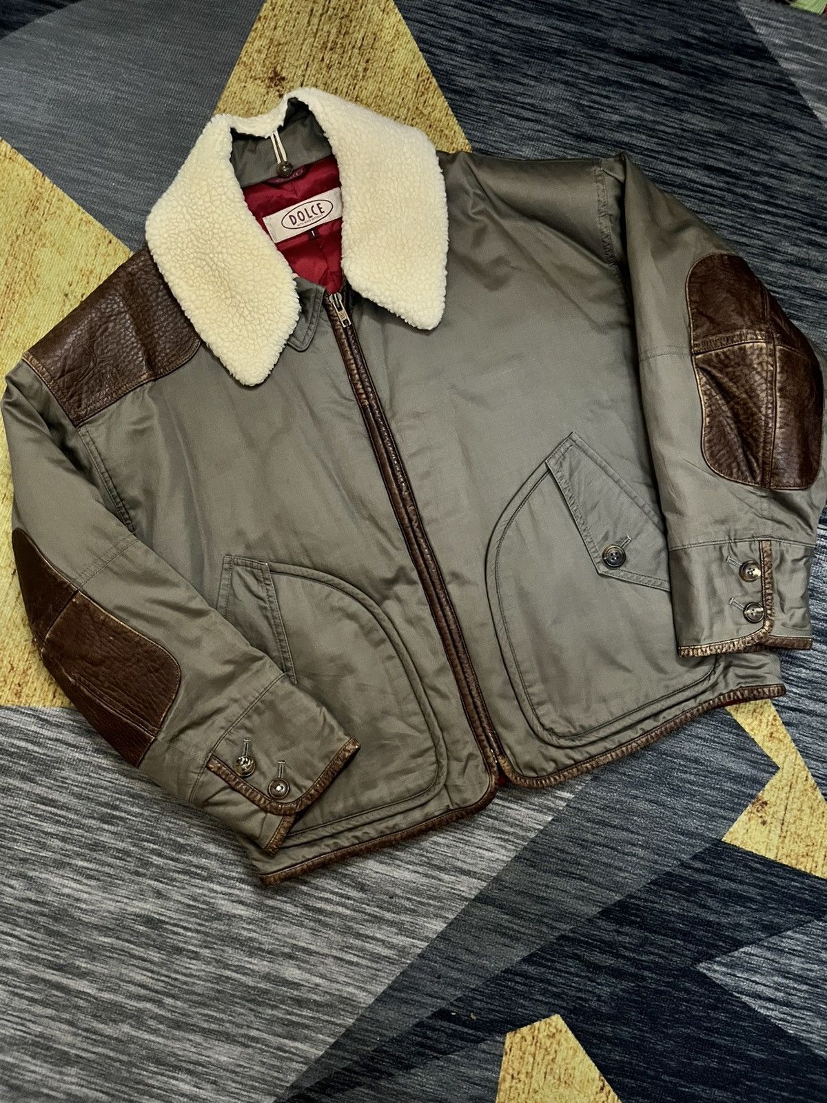 Japanese Brand 1980s UNCLE DOLCE G-1 panel leather #H2 Size US L / EU 52-54 / 3 - 11 Thumbnail