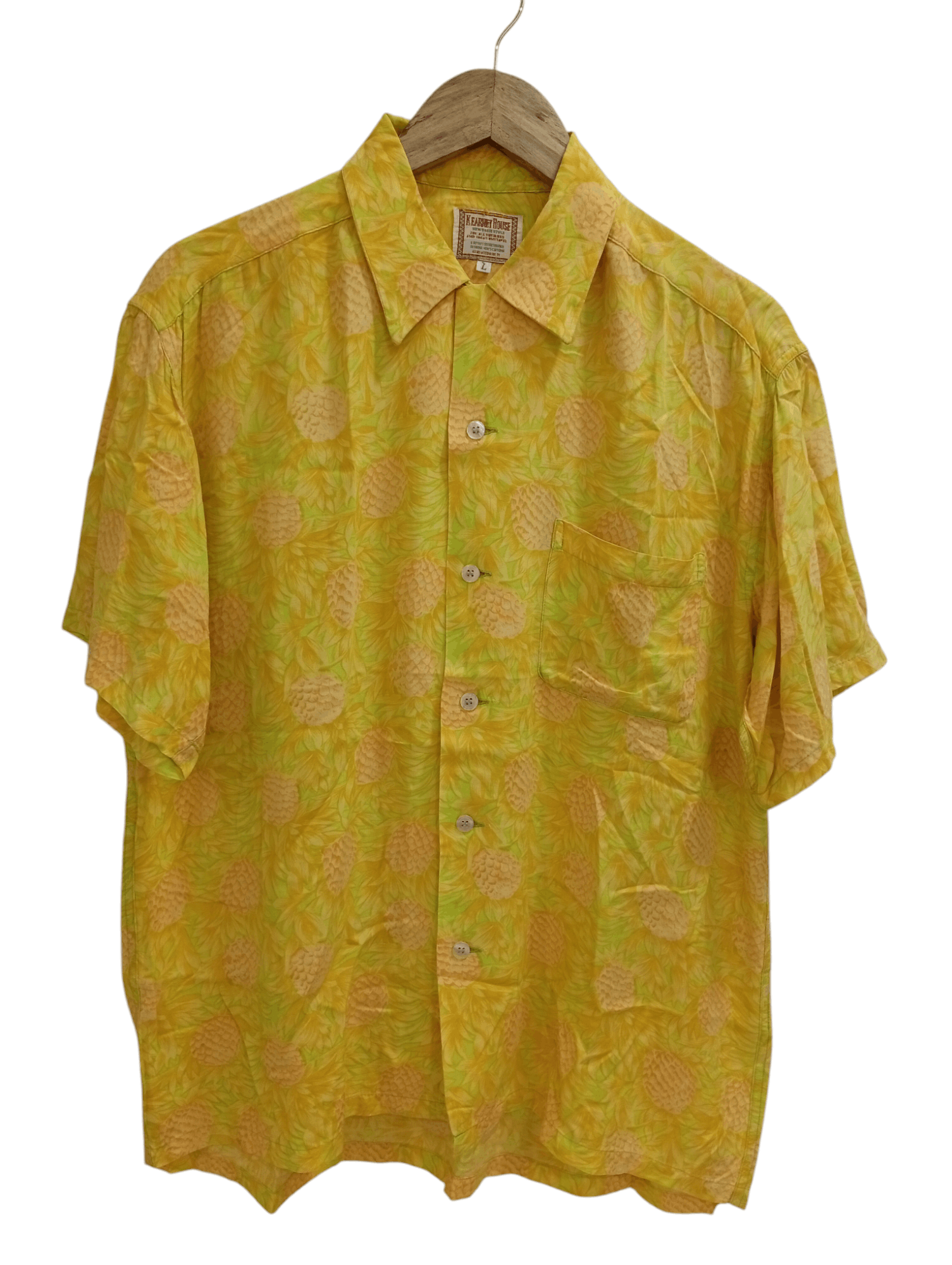 Japanese Brand × Vintage 🔥🔥Kearney House Full Print Pineapple Motif Hawaii Shirt Size US L / EU 52-54 / 3 - 1 Thumbnail