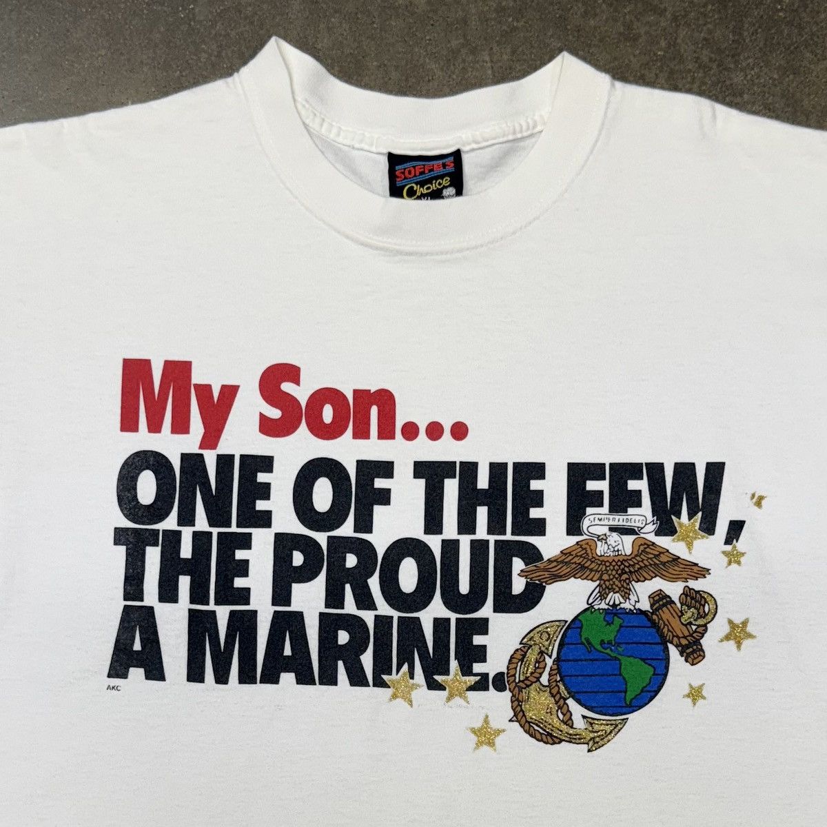 Soffe Vintage Soffe’s Choice USA Made Single Stitch T-Shirt USMC Size US XL / EU 56 / 4 - 2 Thumbnail