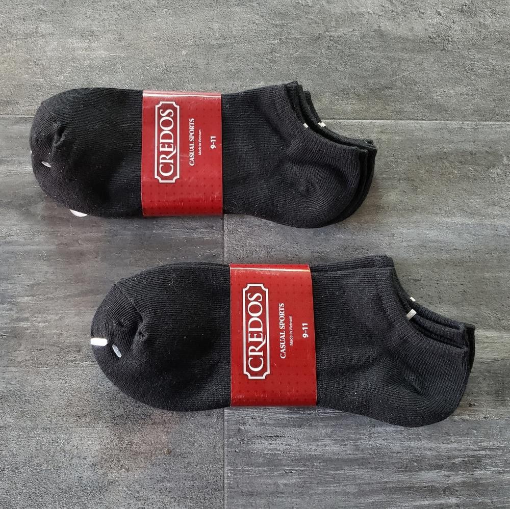 Designer Black Casual Credos Sport Sock 6 Bundle Size ONE SIZE - 1 Thumbnail