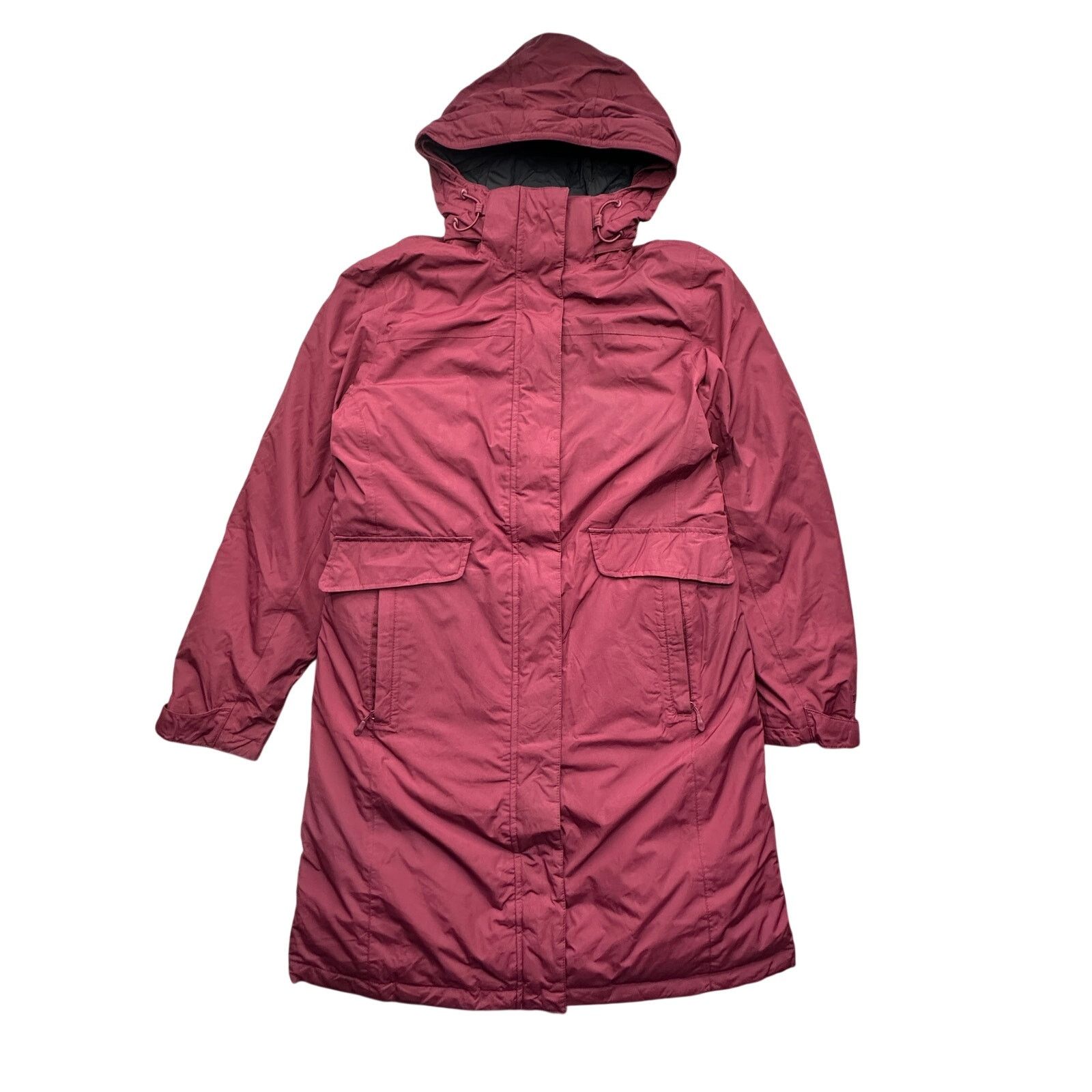 L.L. Bean LL Bean 276588 Goose Down Puffer Coat Womens Small Red Parka Size S / US 4 / IT 40 - 1 Thumbnail