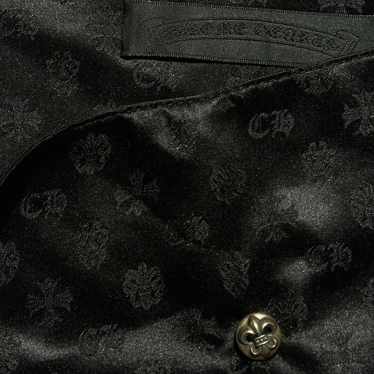 Chrome Hearts 100% silk envelope toiletry/travel clutch pouch Size ONE SIZE - 5 Thumbnail