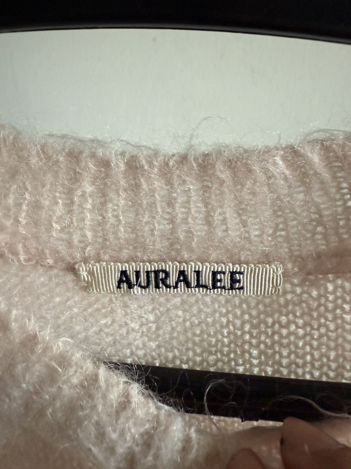 Auralee Auralee Brushed Super Kid Mohair Knit sweater light pink Size L / US 10 / IT 46 - 8 Thumbnail