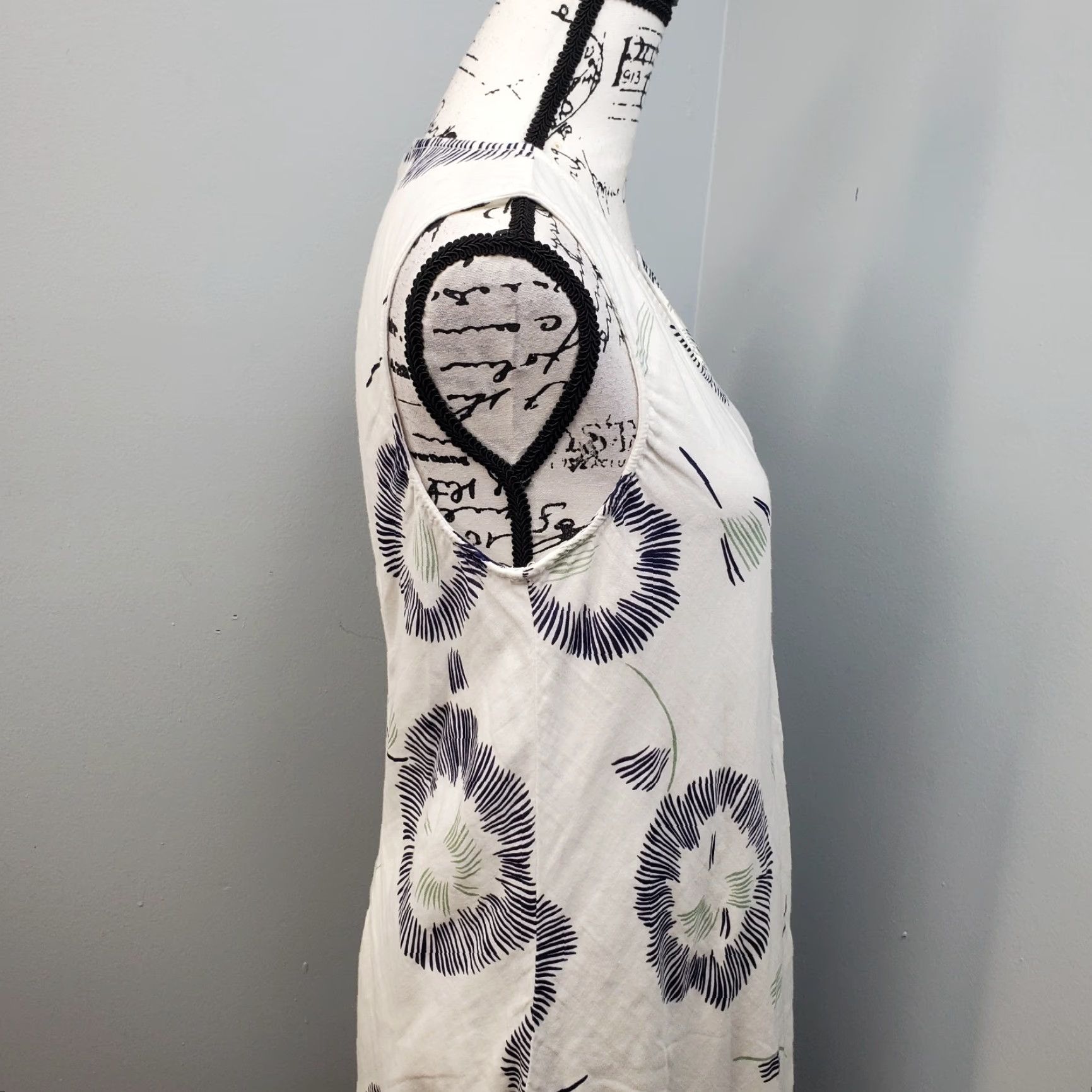 Coldwater Creek Coldwater Creek Maxi Dress Womens Size S Sleeveless Multicolor Printed Denim Cotton Front V-Neck Casual Dress Size S / US 4 / IT 40 - 5 Thumbnail
