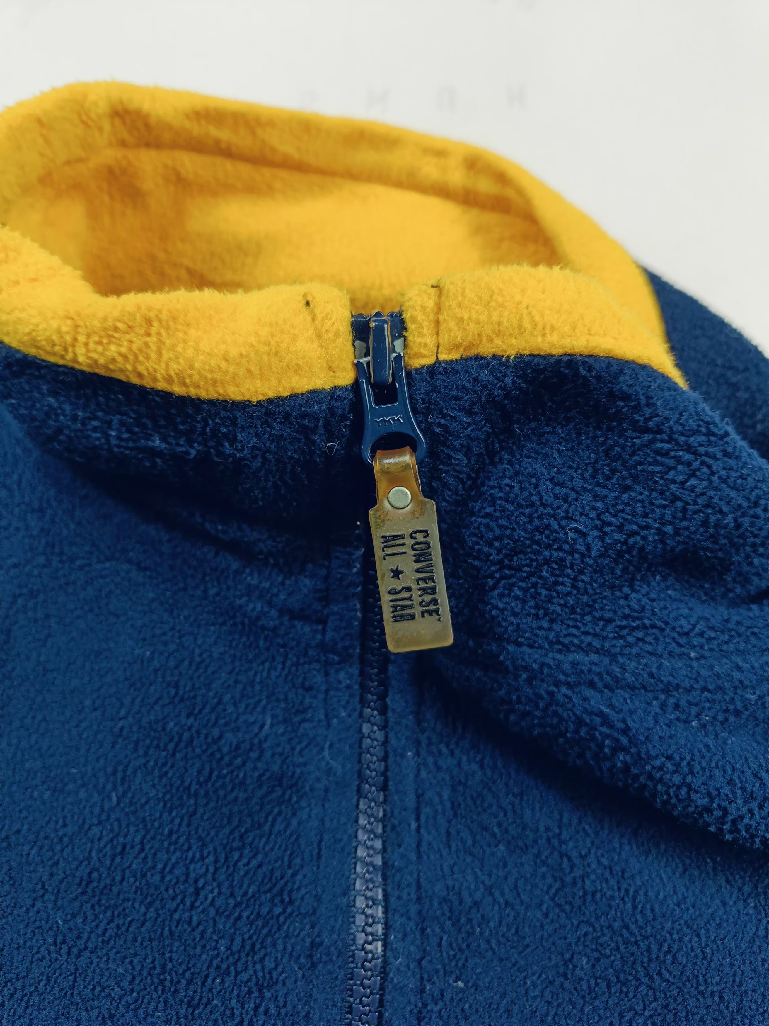 Converse Vintage All Star Converse Fleece Zipper Jacket Size US L / EU 52-54 / 3 - 4 Thumbnail