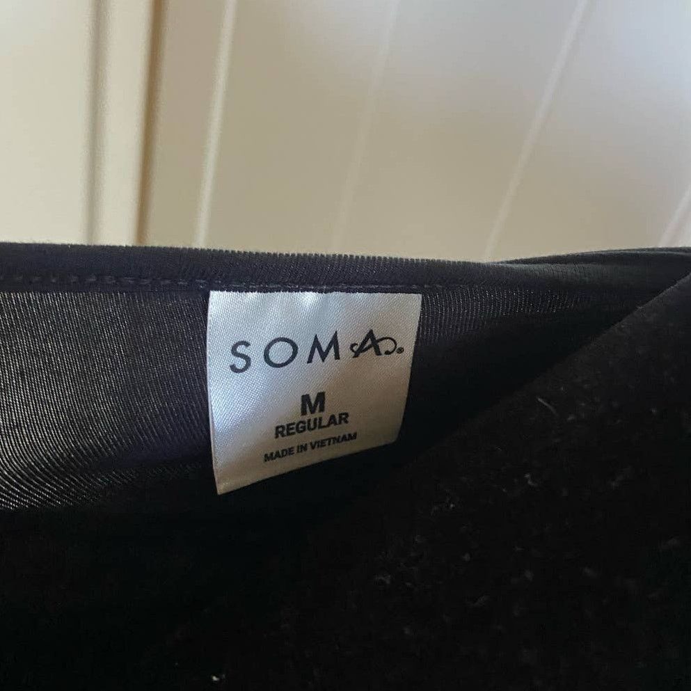 Other Soma Womens Top Sz M Black Scoop Neck Rayon Spandex Solid Size M / US 6-8 / IT 42-44 - 7 Thumbnail