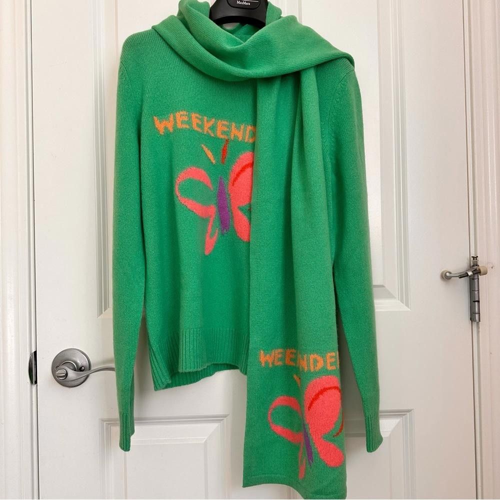 Designer NWOT Weekend Max Mara Label-cut 100% Cashmere Sweater Sz: S Size S / US 4 / IT 40 - 7 Thumbnail