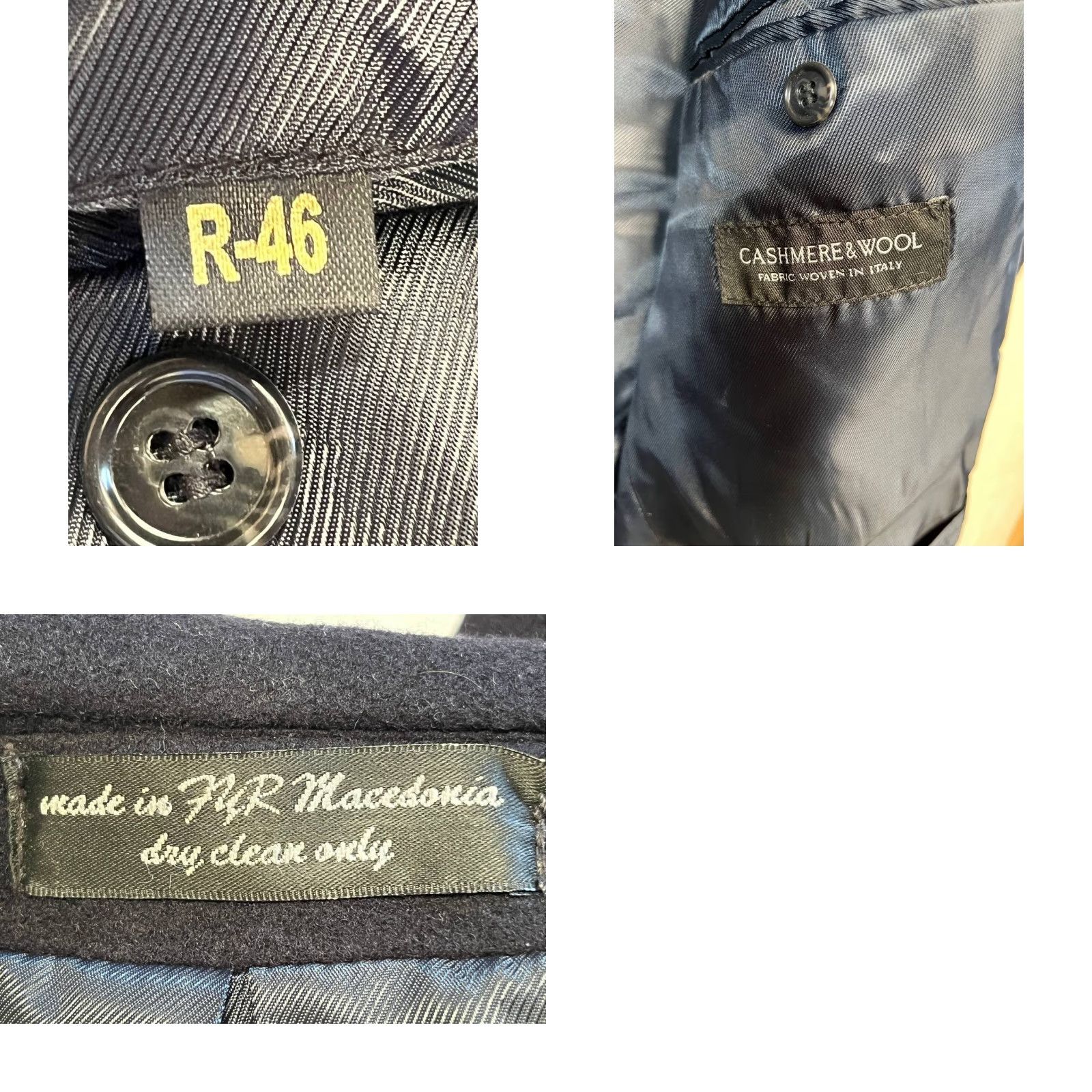 Vintage VINTAGE Prague Coat Black Long Overcoat 46R Wool Cashmere Blend Button Lined Pockets Men’s Formal Executive Holiday/Business Size US S / EU 44-46 / 1 - 9 Thumbnail