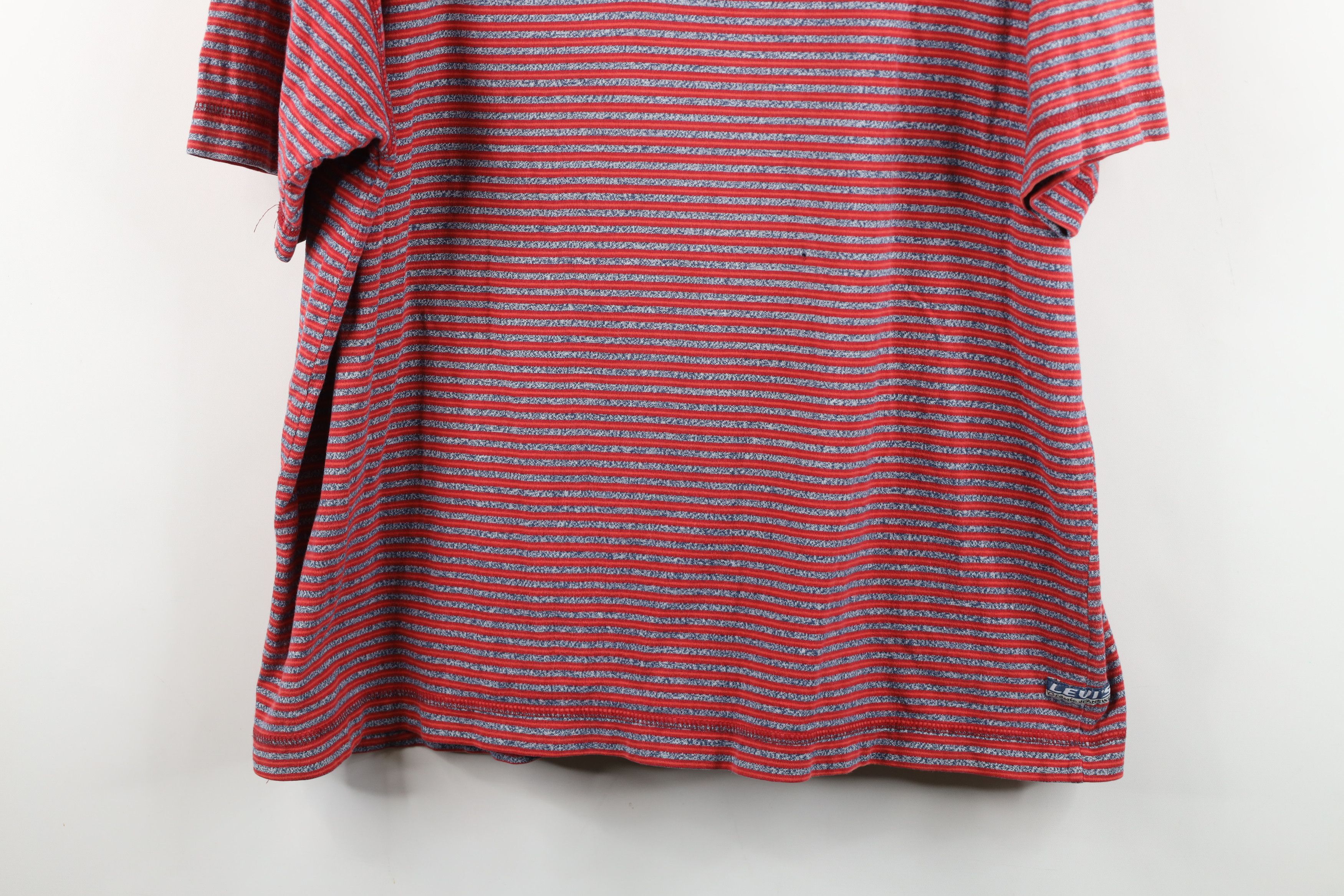 Levi's Vintage 90s Levis Baggy Fit Short Sleeve Henley T-Shirt Size US XL / EU 56 / 4 - 3 Thumbnail